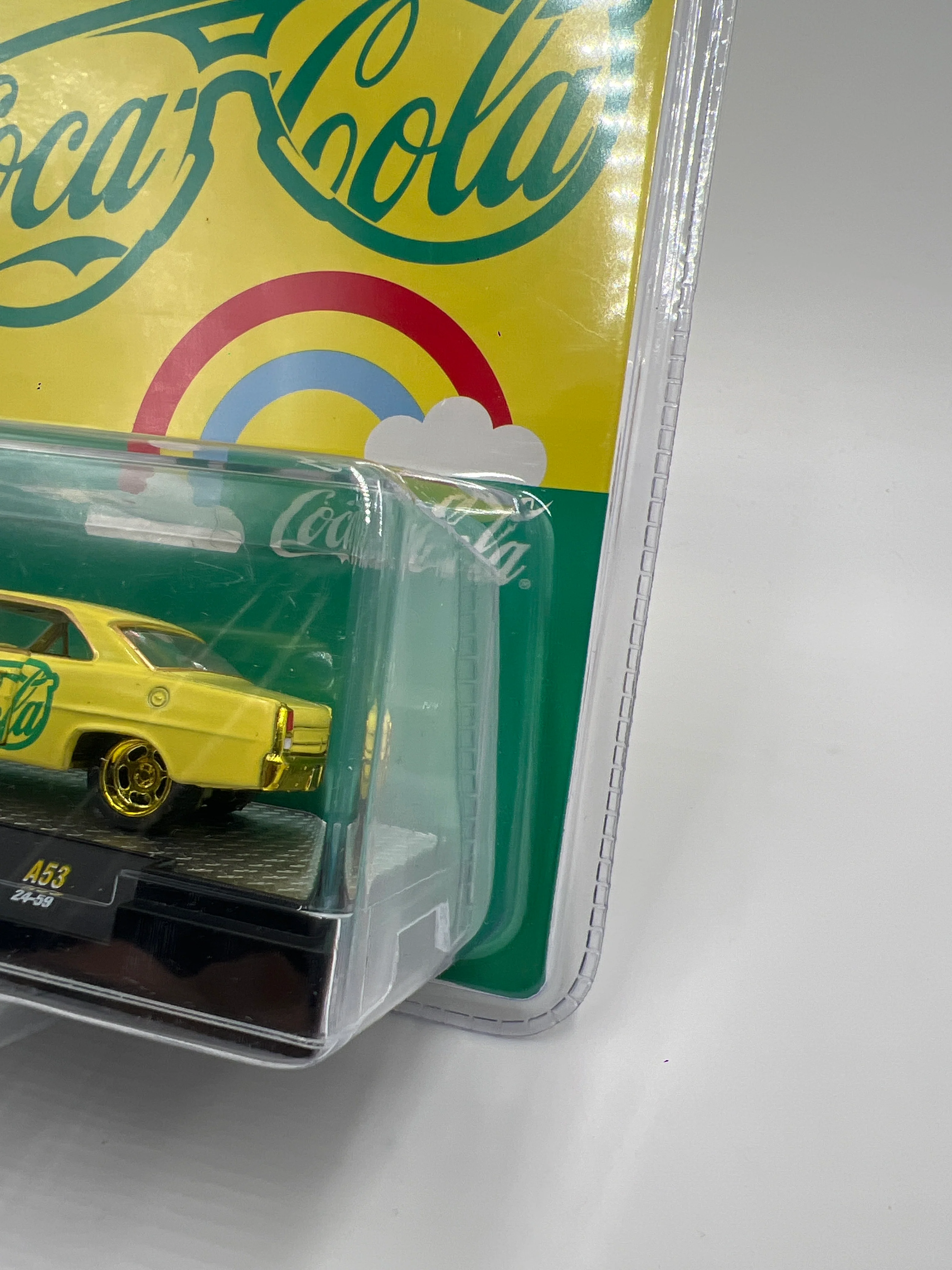 M2 Machines Coca Cola CHASE 1967 Chevrolet Nova Yellow A53 - Image 3