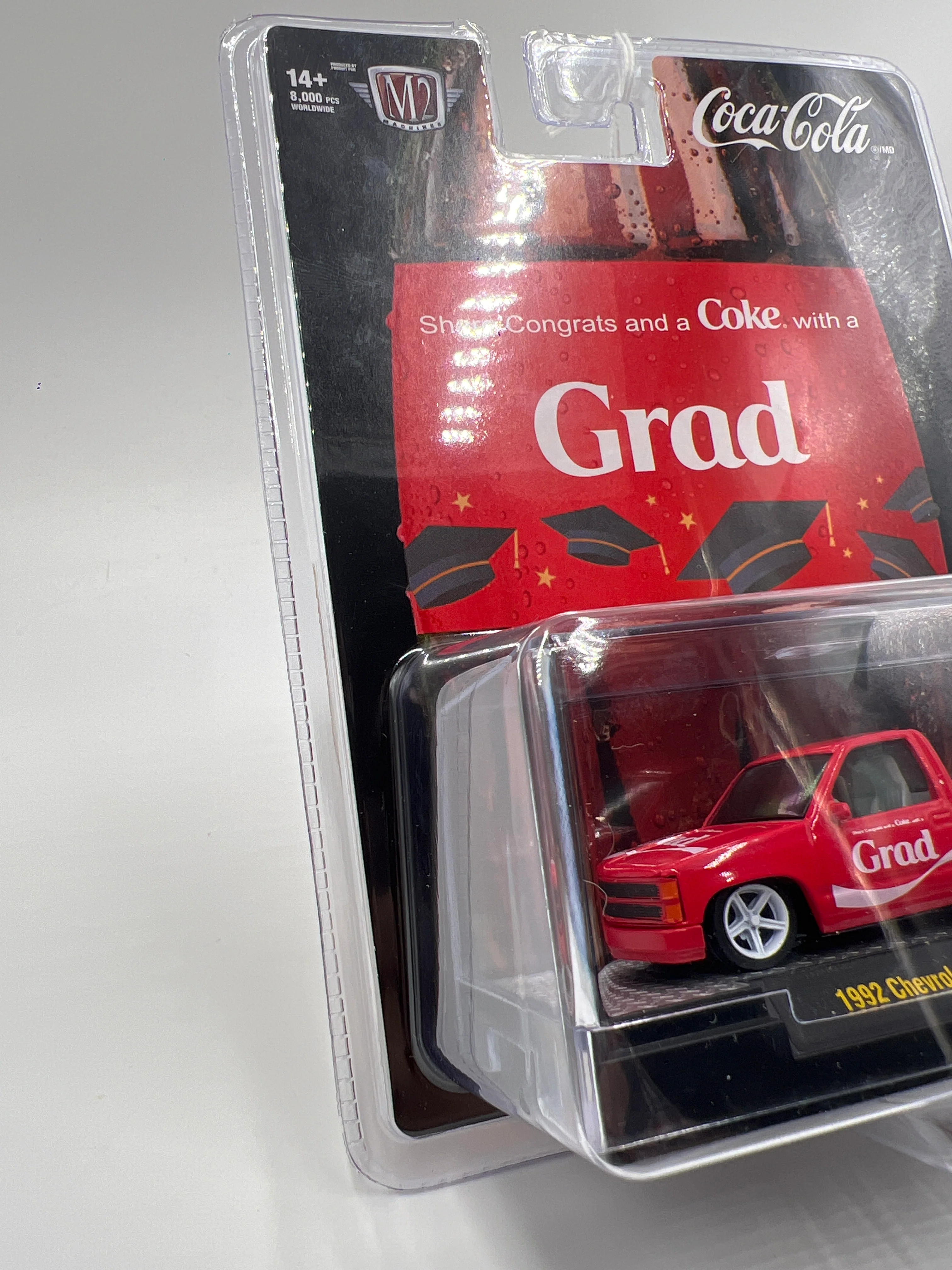M2 Machines Coca Cola Grad 1992 Chevrolet C1500 SS 454 Red A58 197C - Image 4