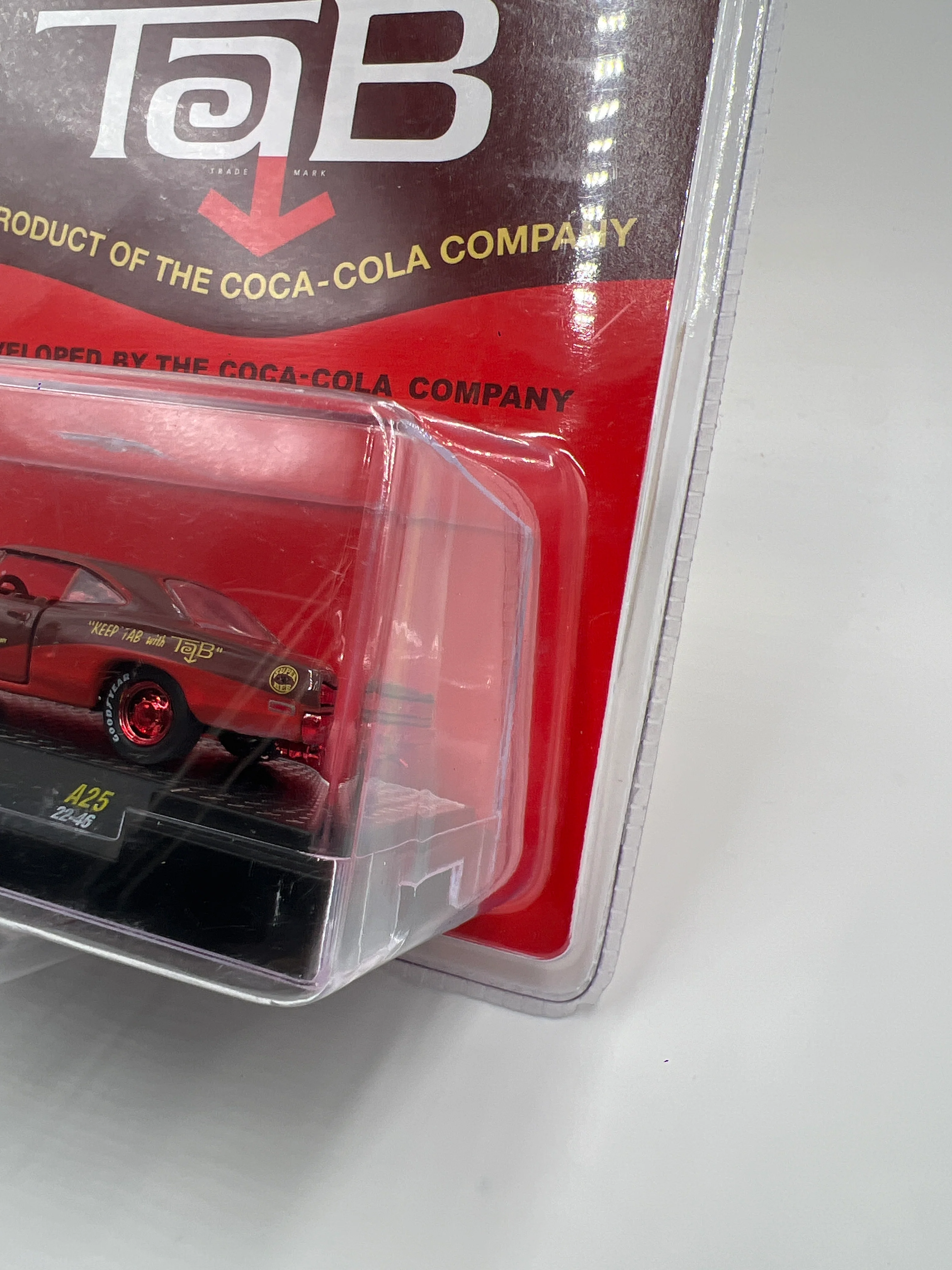 M2 Machines Coca Cola Tab CHASE 1970 Dodge Super Bee Hemi Brown/Red A25 - Image 3
