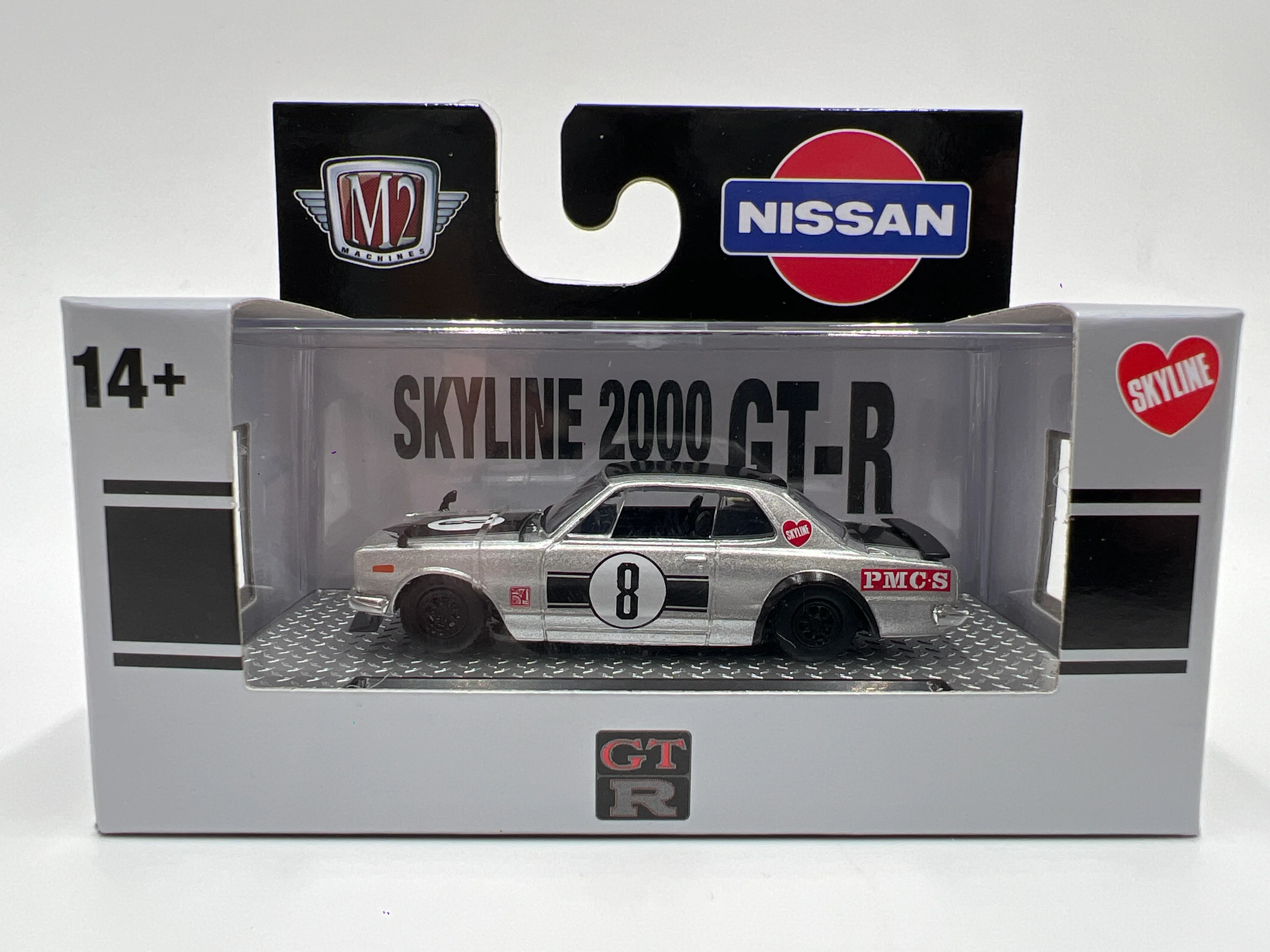 M2 Machines Detroit Muscle 1971 Nissan Skyline GT-R Silver R85 - Image 2