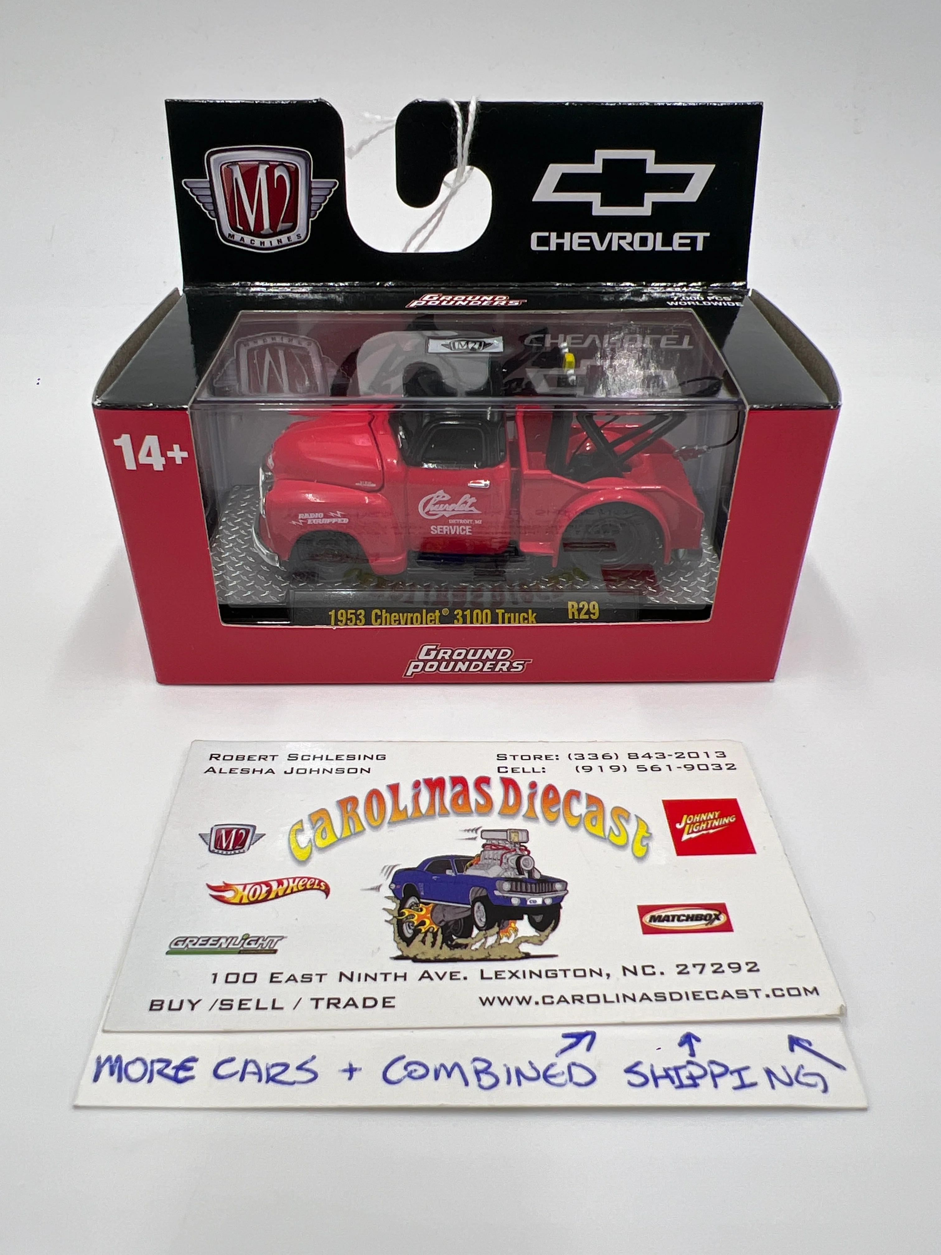 M2 Machines Ground Pounders 1953 Chevrolet 3100 Truck Red R29