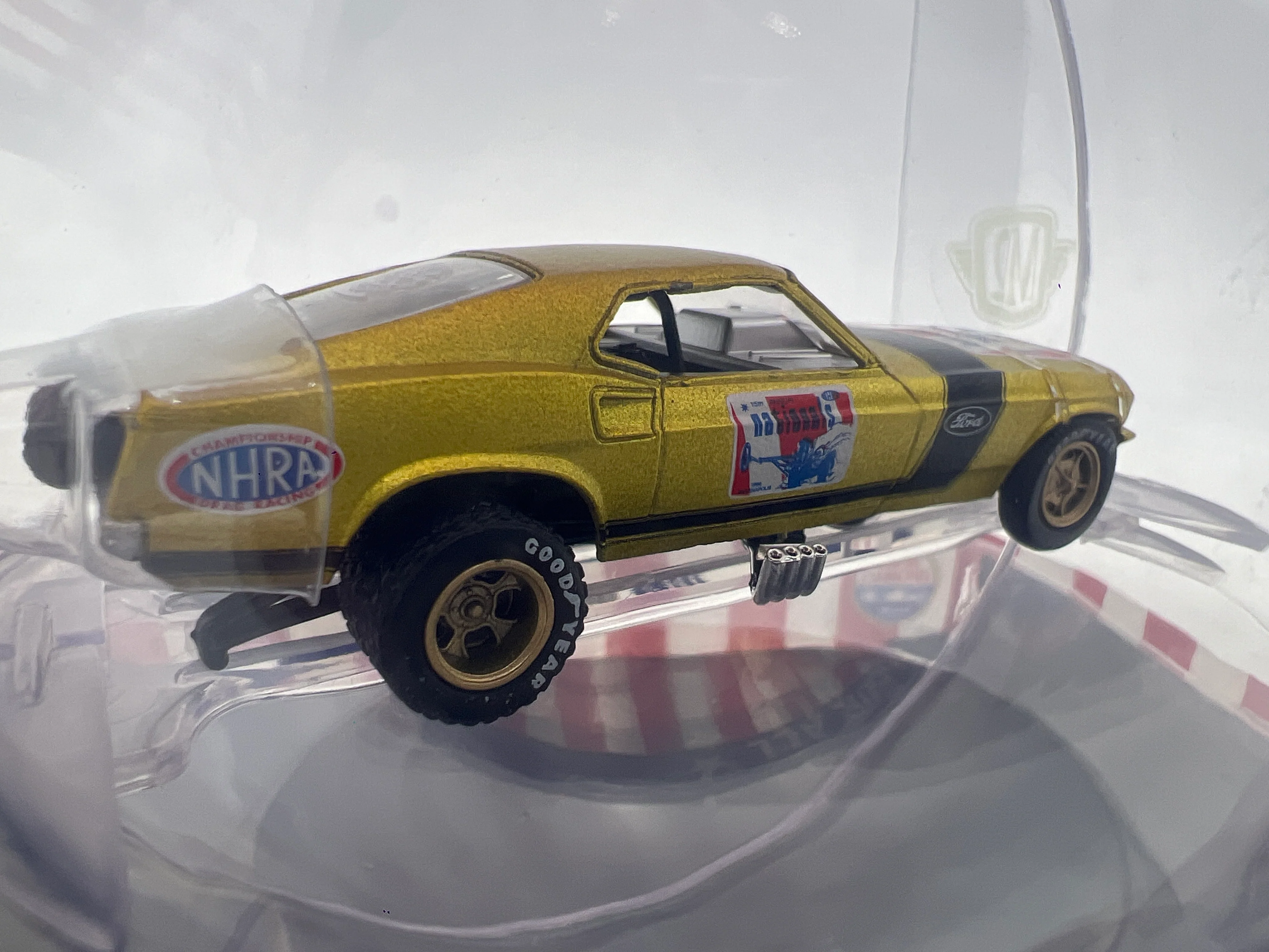 M2 Machines Holiday Ornaments 2 Pack 1969 Ford Mustang NHRA Funny Car - Image 3