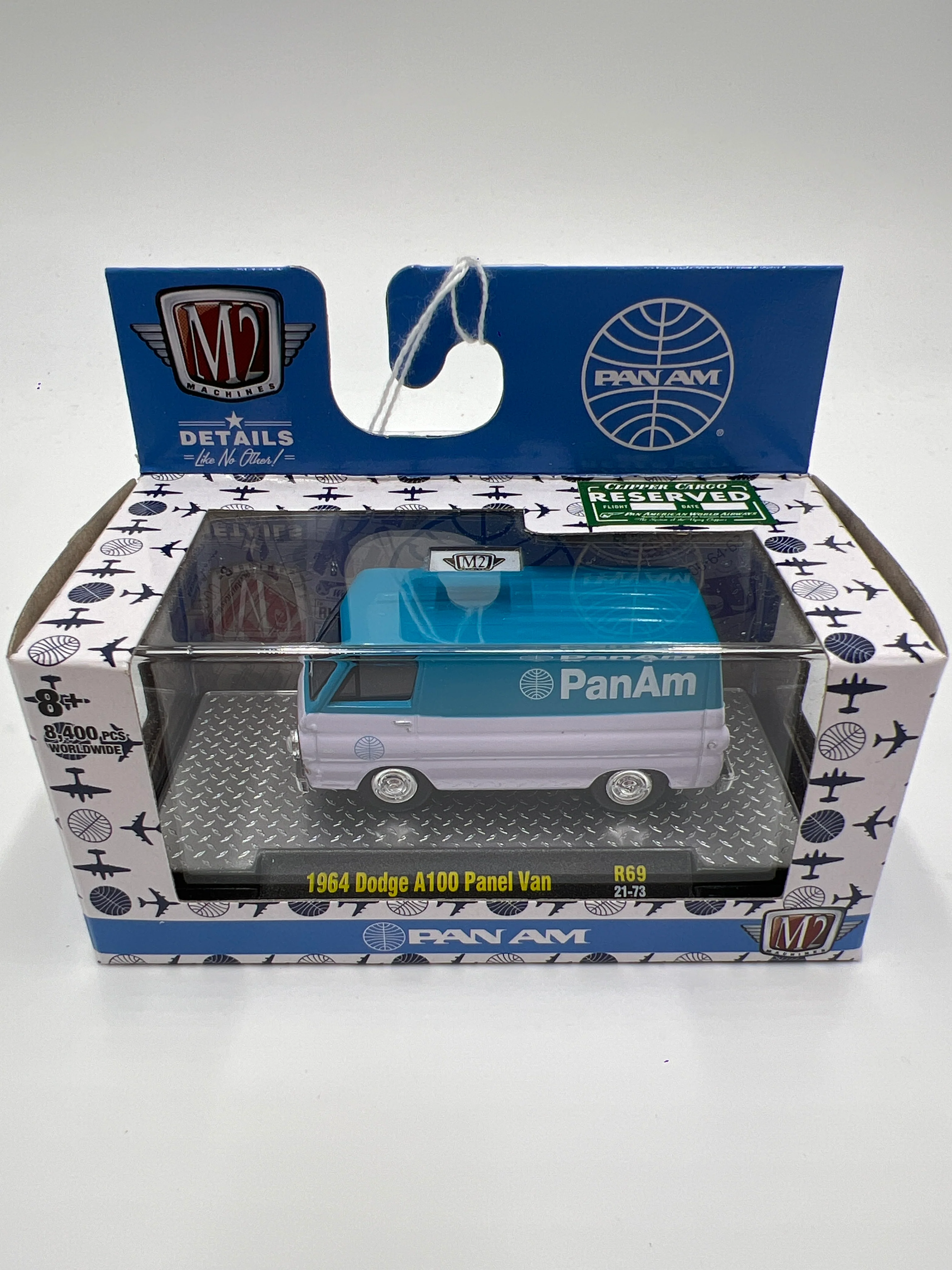 M2 Machines Pan Am 1964 Dodge A100 Panel Van Blue/White R69 - Image 2
