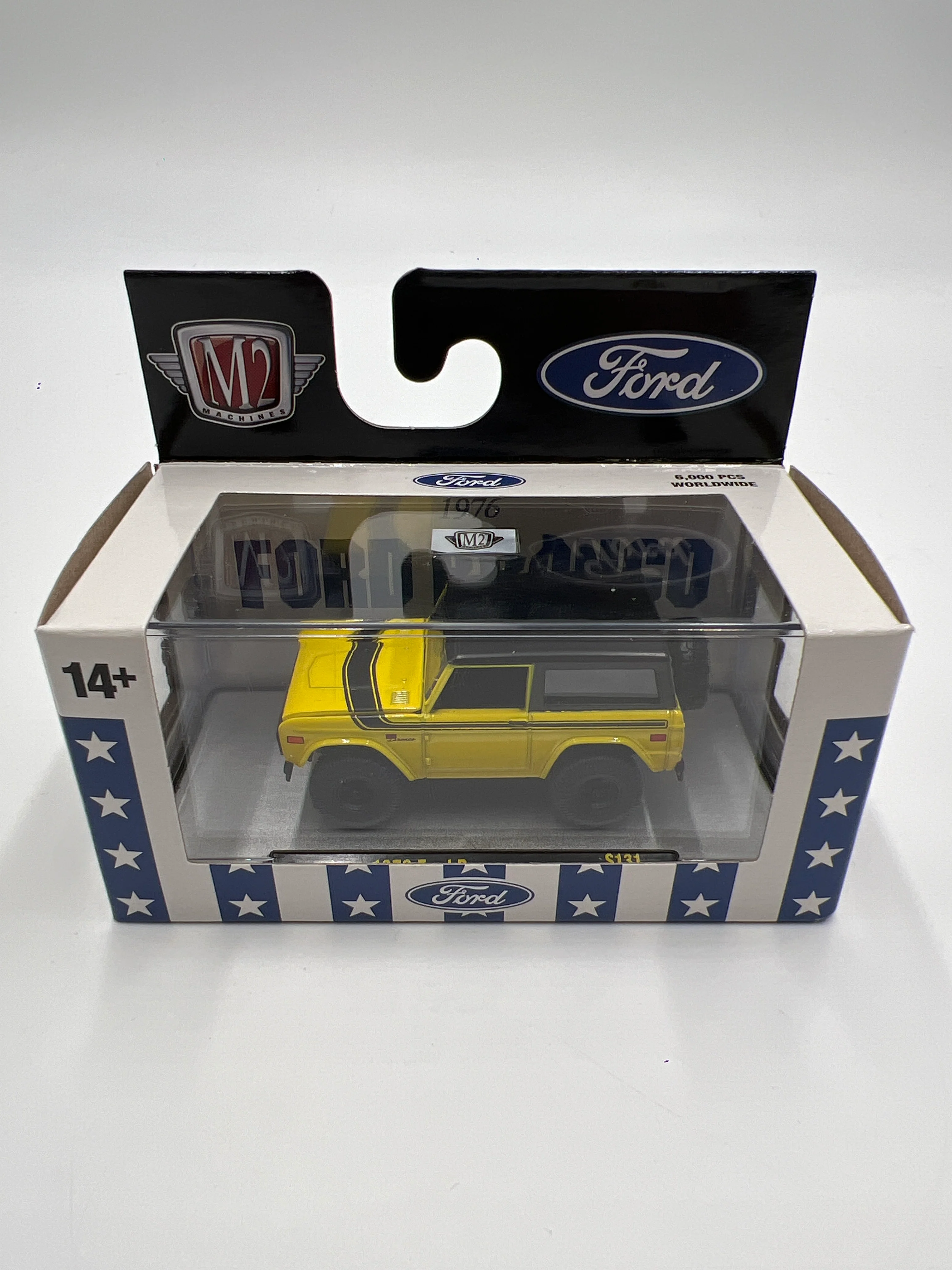M2 Machines Ford Target Exclusive 1976 Ford Bronco Yellow S131 - Image 2