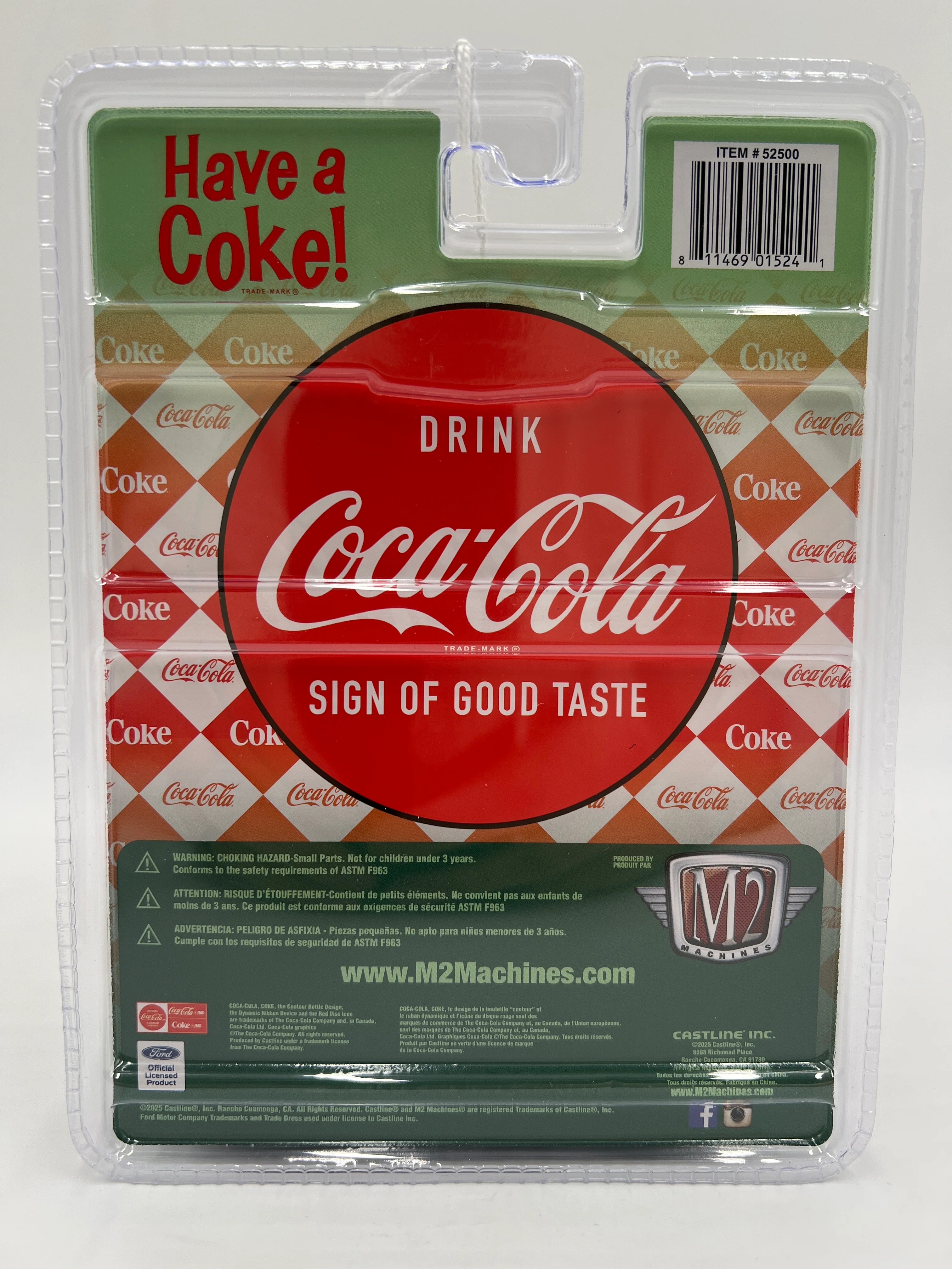 M2 Machines A61 Coca Cola 1965 Ford Econoline Truck 194B - Image 3