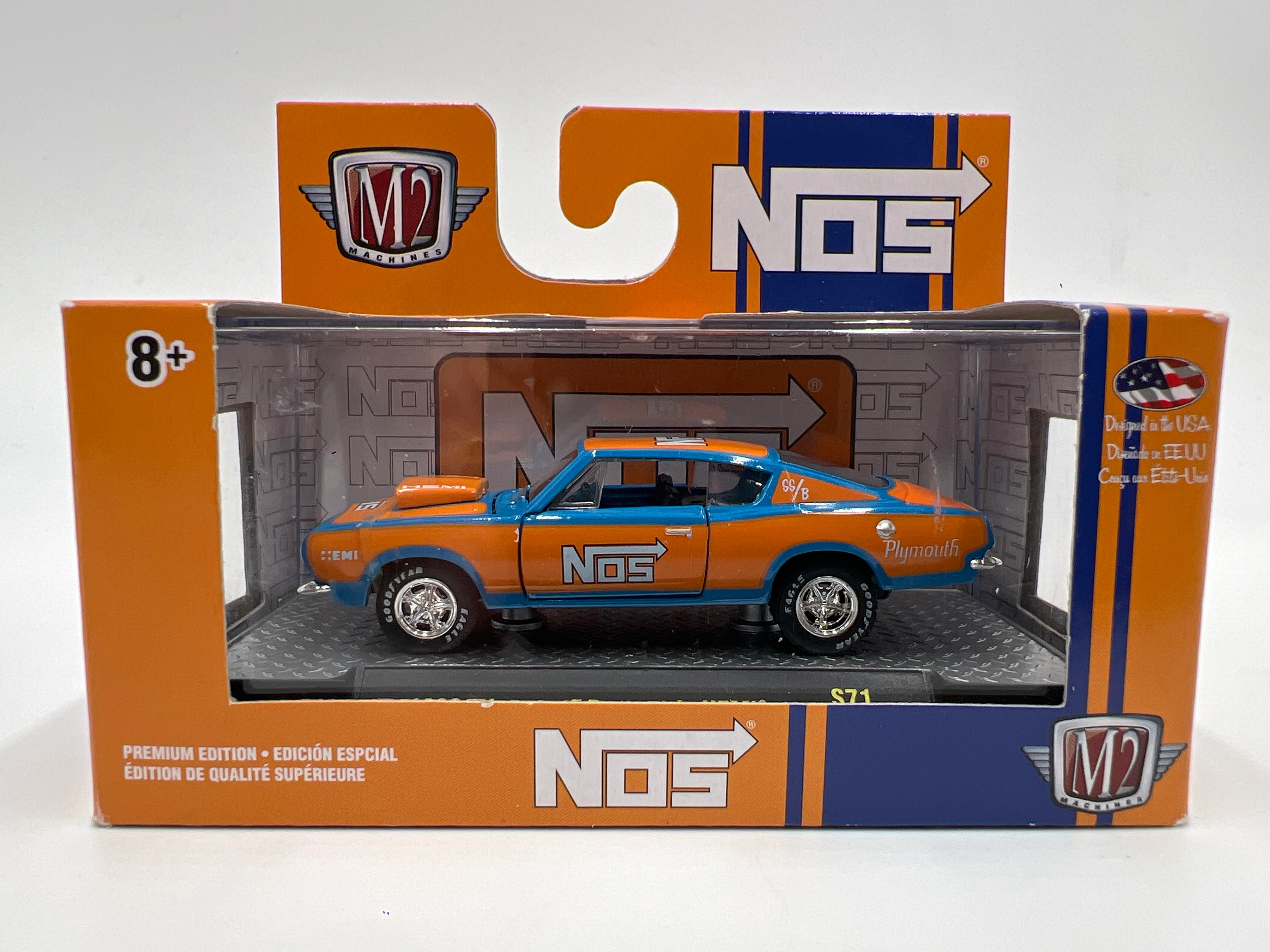 M2 Machines NOS 1968 Plymouth Barracuda Hemi S71 - Image 2