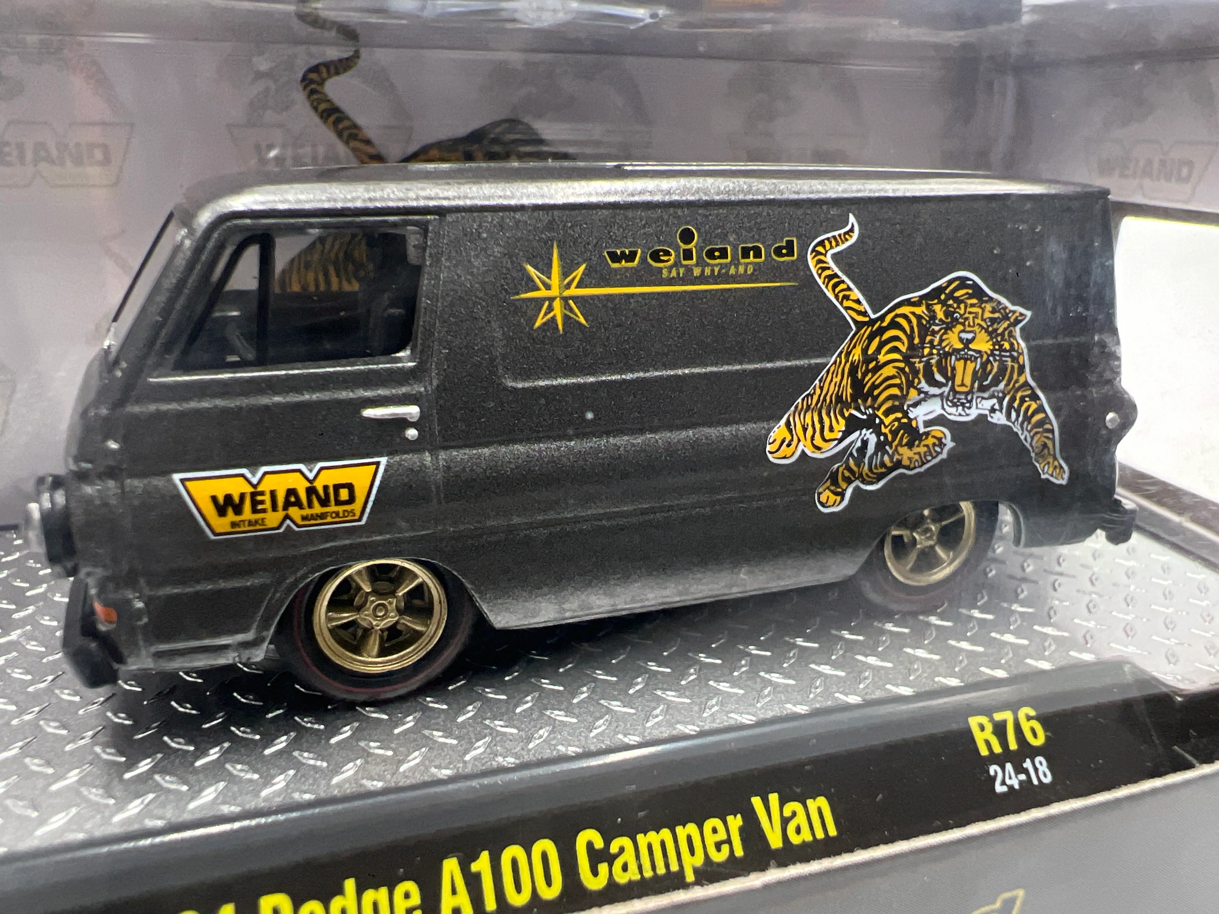 M2 Machines Weiand 1964 Dodge A100 Camper Van Gray R76 - Image 3