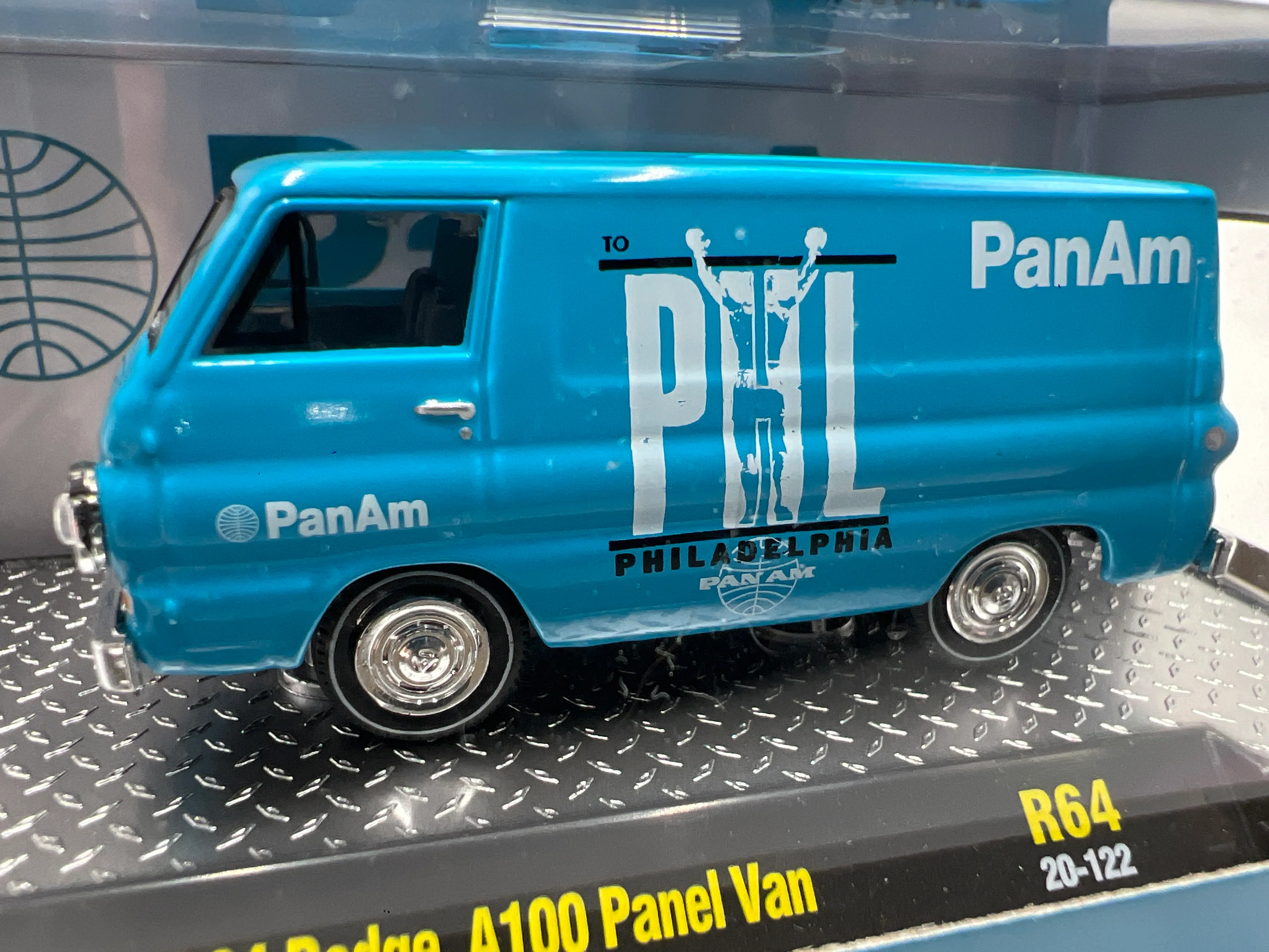 M2 Machines Pan Am 1964 Dodge A100 Panel Van Blue R64 - Image 3