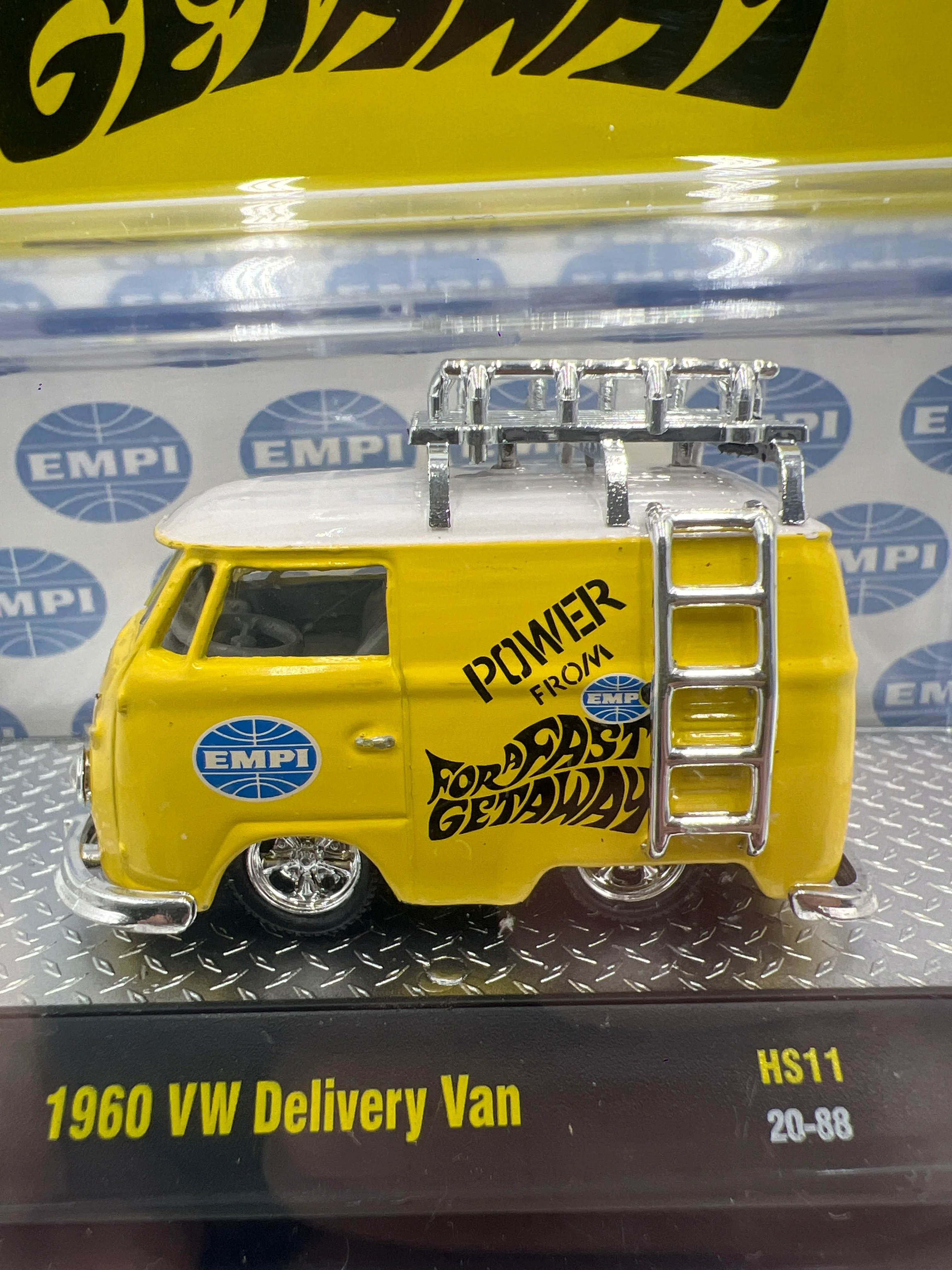 M2 Machines Power from Empi 1960 VW Delivery Van Yellow HS11 198D - Image 3