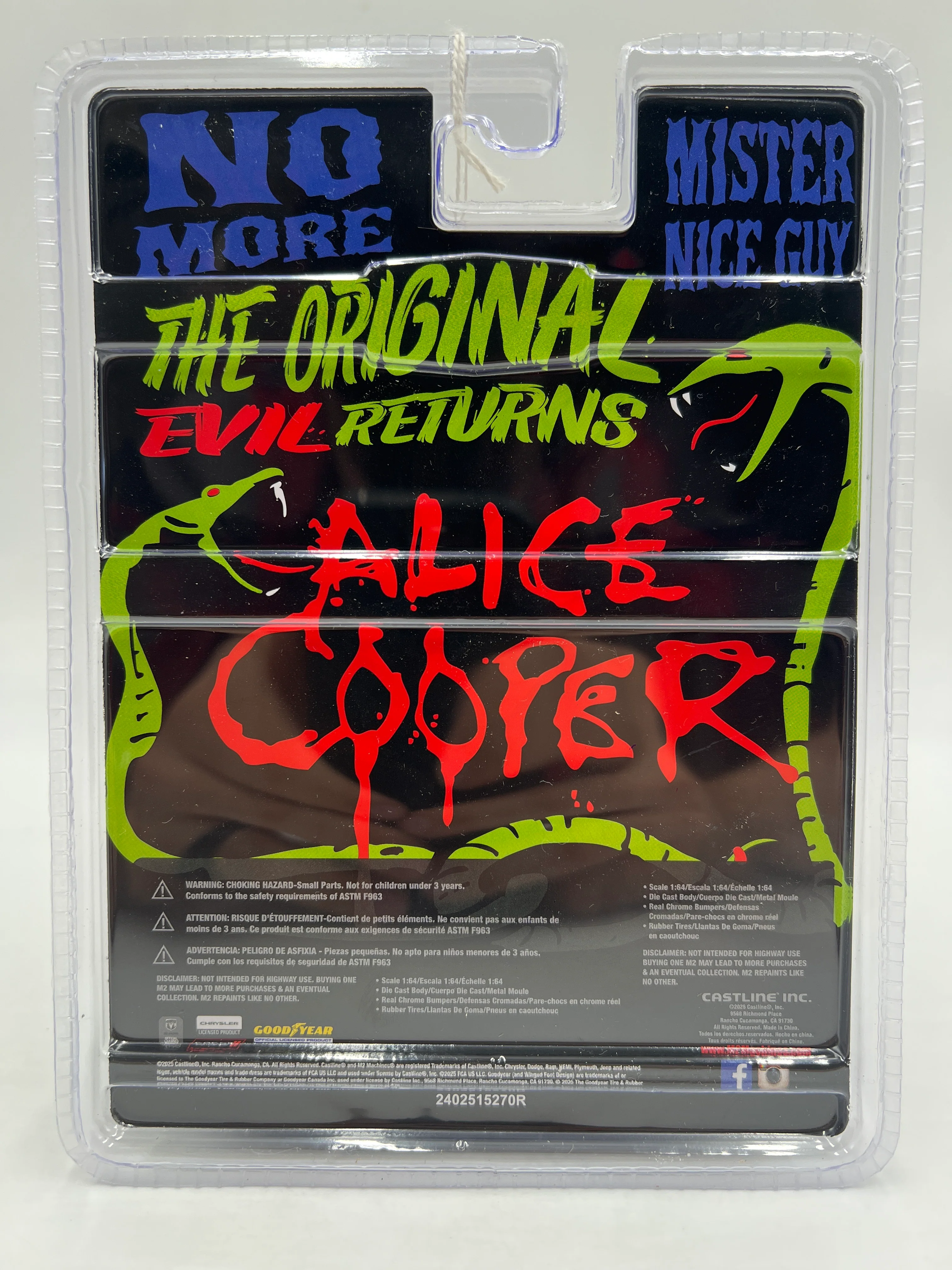 M2 Machines Rock Legends Alice Cooper 1971 Plymouth Cuda 383 Black S01 - Image 6