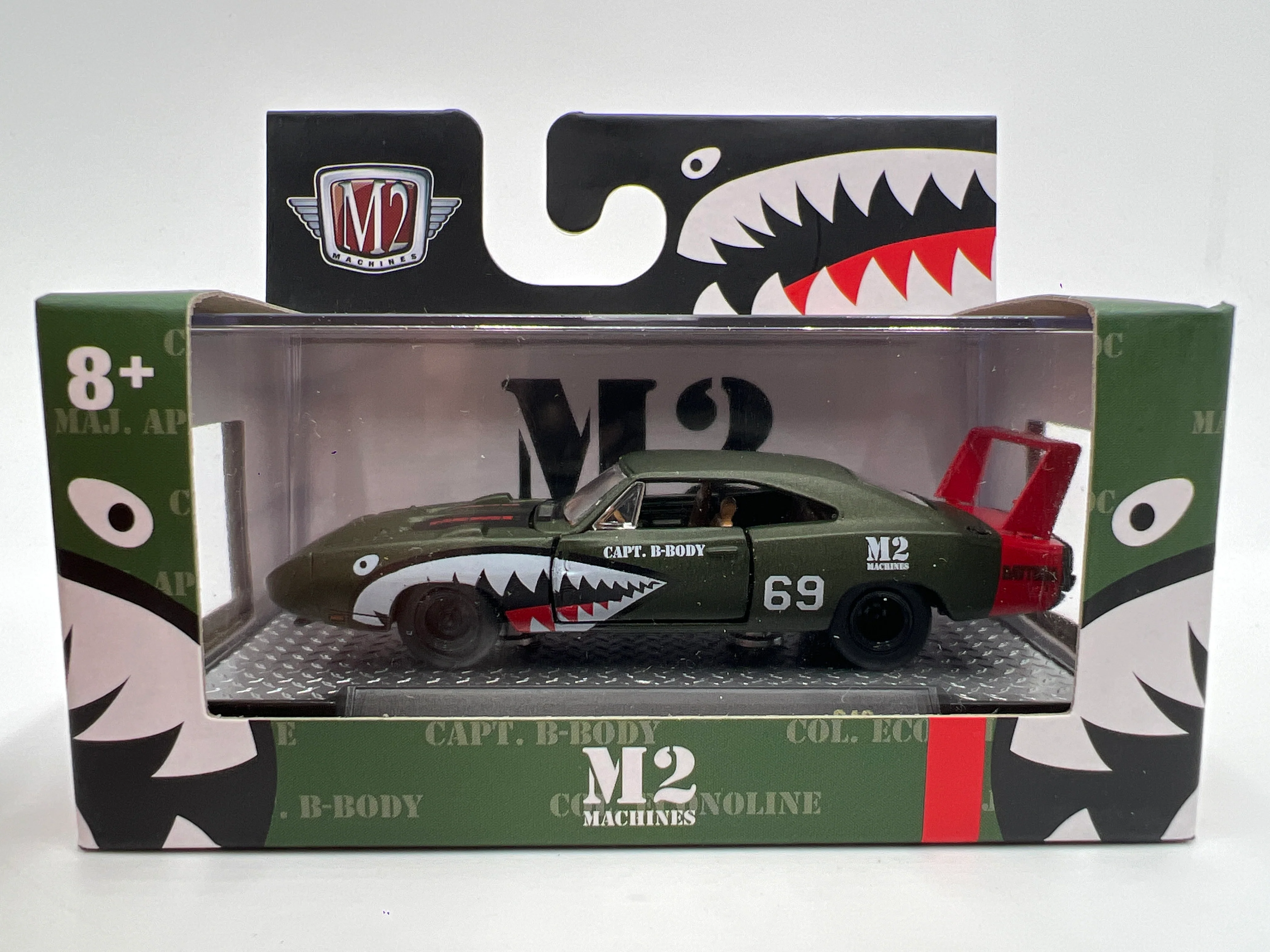 M2 Machines S46 Shark Mouth 1969 Dodge Charger Daytona Hemi