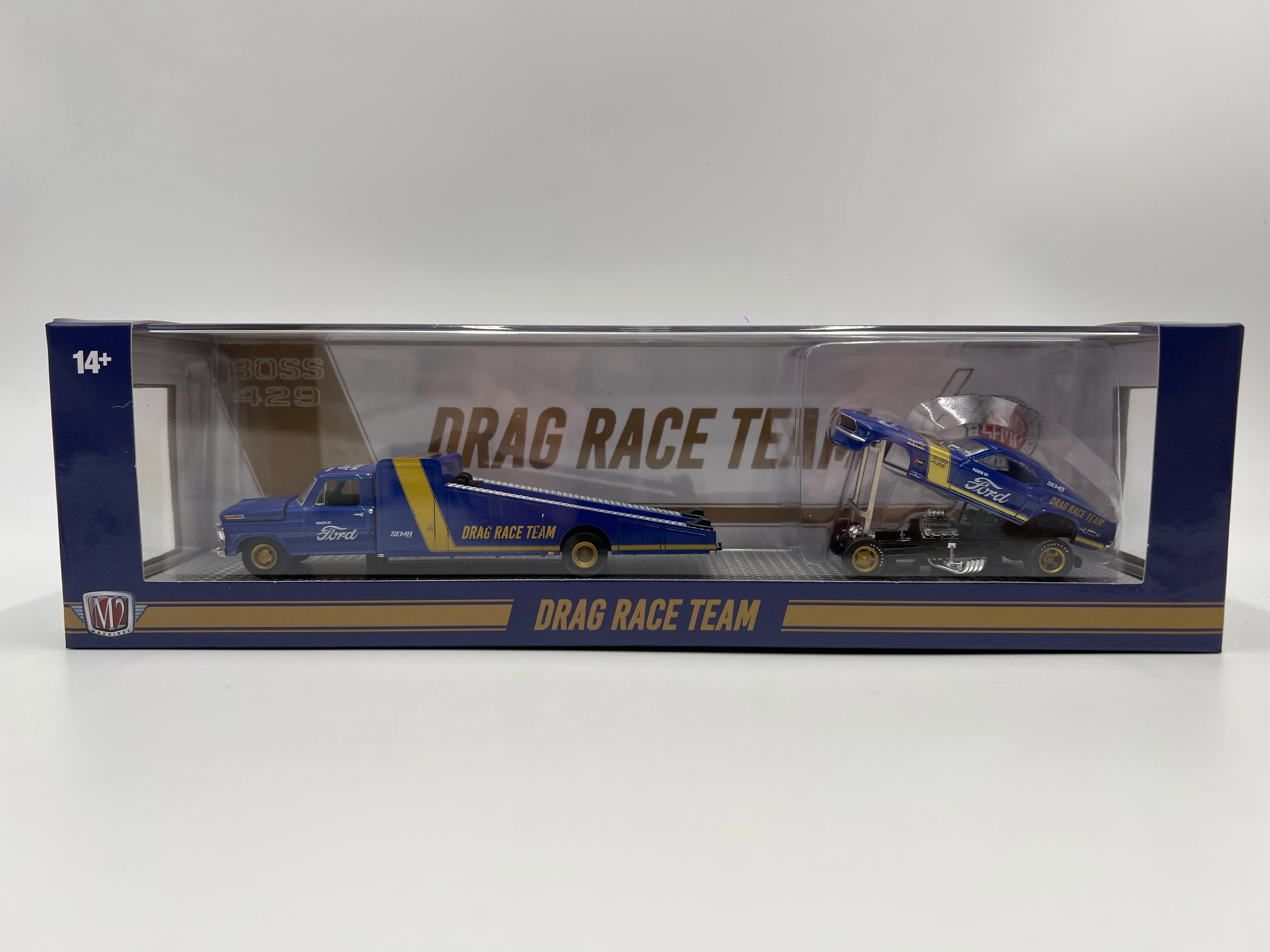 M2 Machines SEMA 2023 1/1200 Drag Race Team 1969 Ford F-350 & 1969 Ford Mustang Funny Car W/Card FL01 - Image 3
