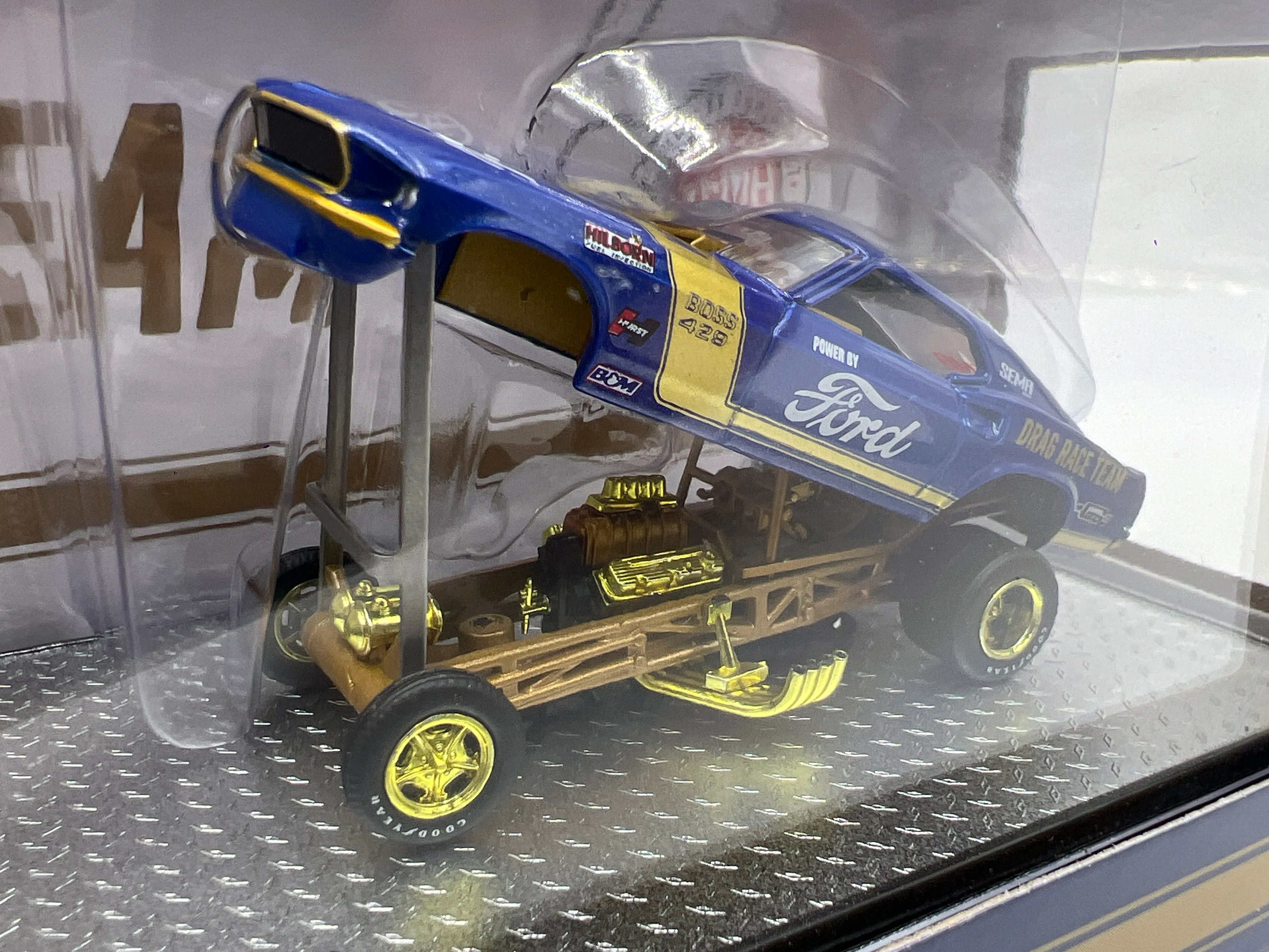 M2 Machines SEMA 2023 CHASE 1/600 Drag Race Team 1969 Ford F-350 & 1969 Ford Mustang Funny Car FL01 - Image 3