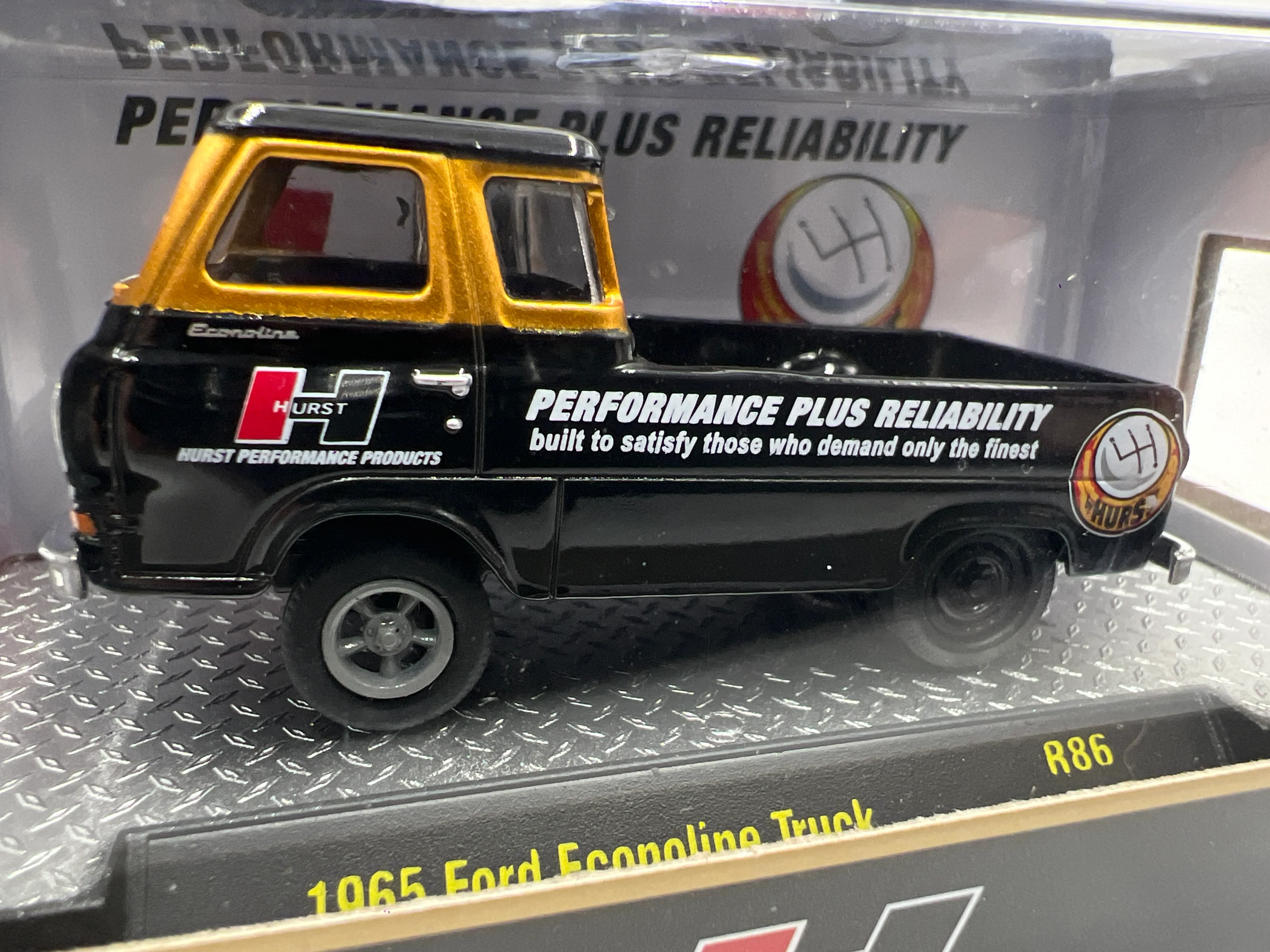 M2 Machines Hurst 1965 Ford Econoline Truck Black R86 - Image 3