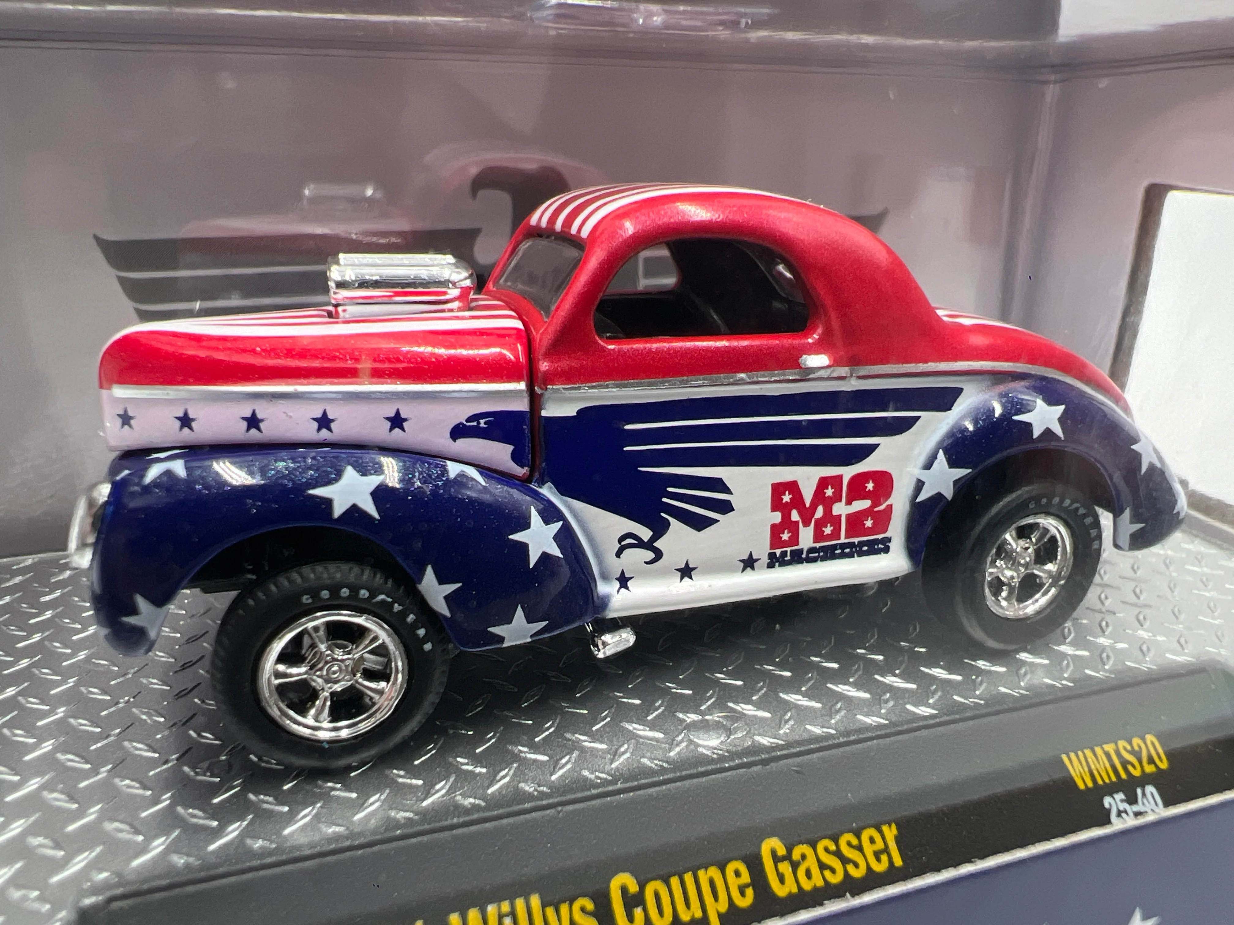 M2 Machines Walmart Exclusive Free Spirit 1941 Willys Coupe Gasser WMTS20 - Image 2