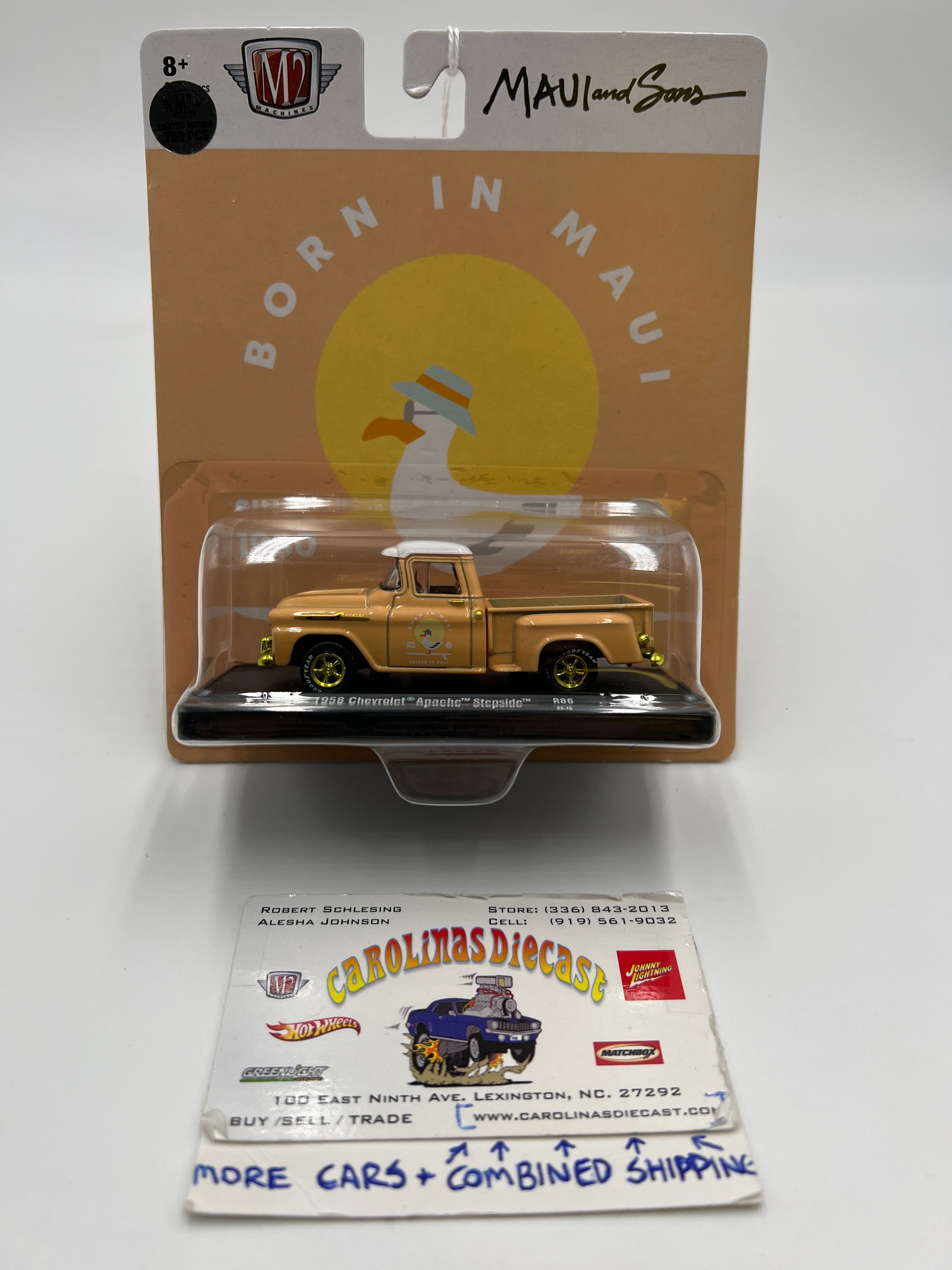 M2 Machines Maui and Sons 1958 Chevrolet Apache Stepside R86 CHASE 1/750