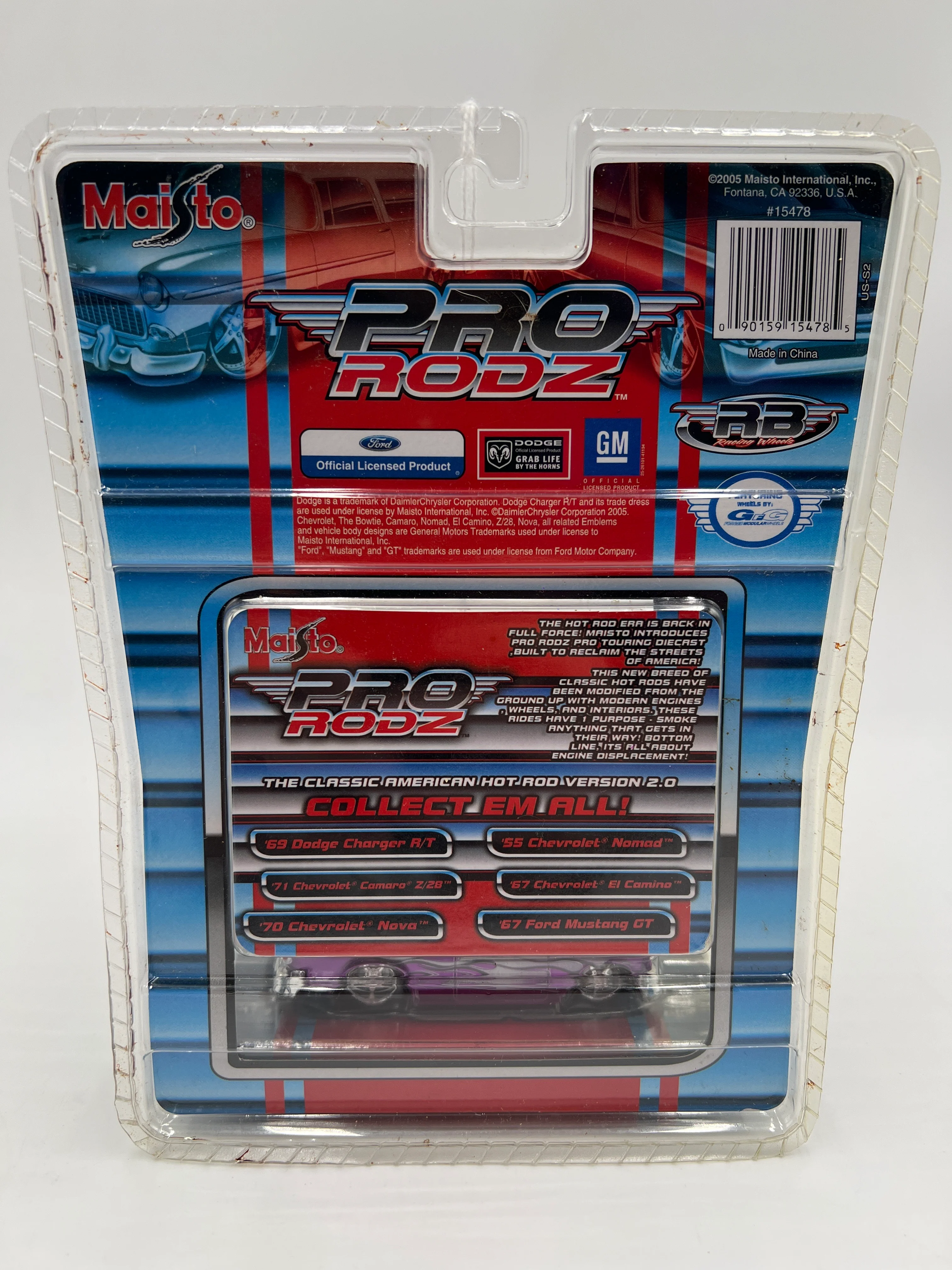Maisto 1/64 Pro Rodz 55 Chevrolet Nomad Purple 185i - Image 6