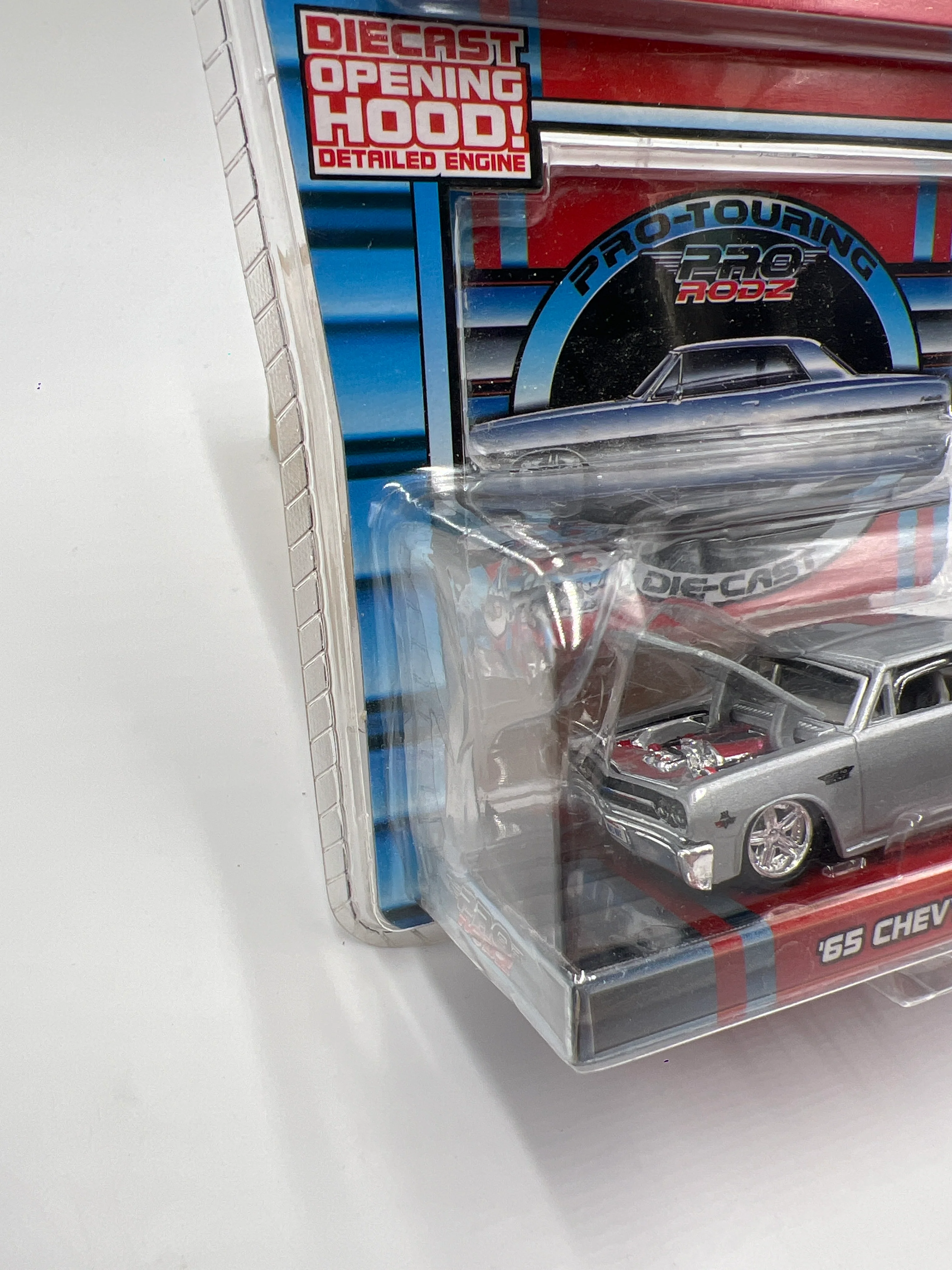 Maisto 1/64 Pro Rodz 65 Chevy Malibu SS Silver 185H - Image 5