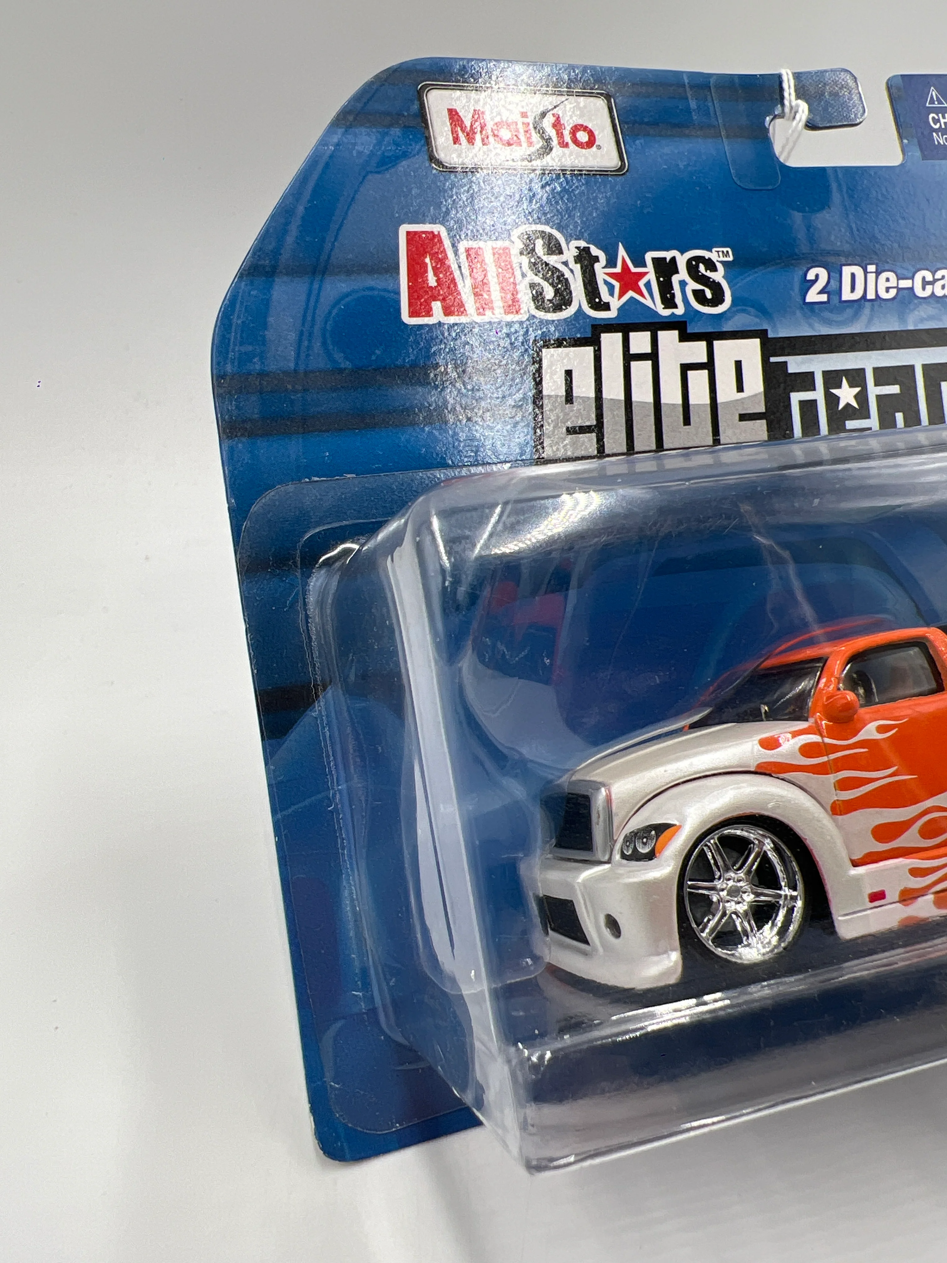 Maisto 1/64 All Stars Elite Transport Police Flatbed & 1959 Chevrolet Impala Orange Loose Blister - Image 6