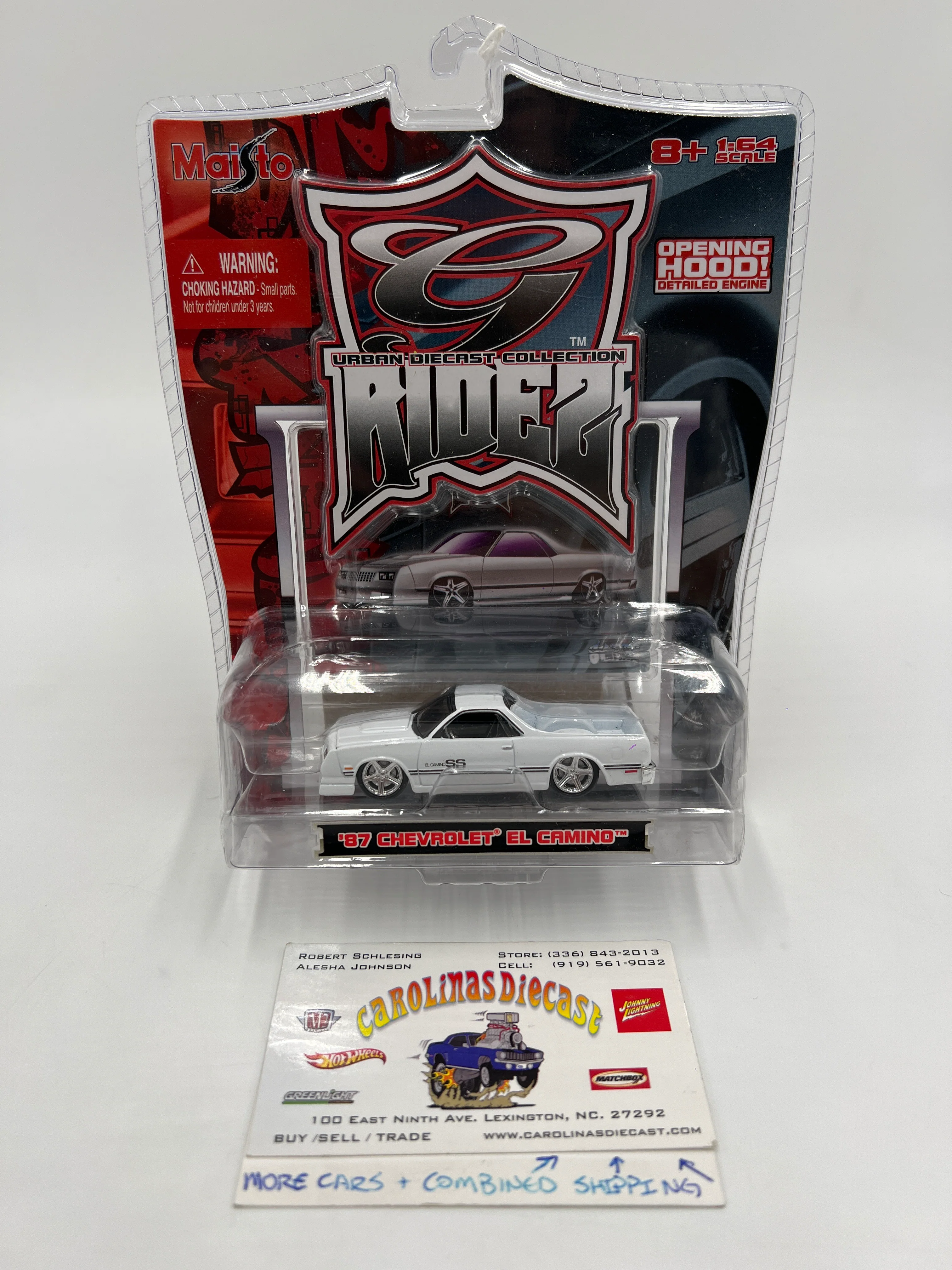Maisto G Ridez 87 Chevrolet El Camino White