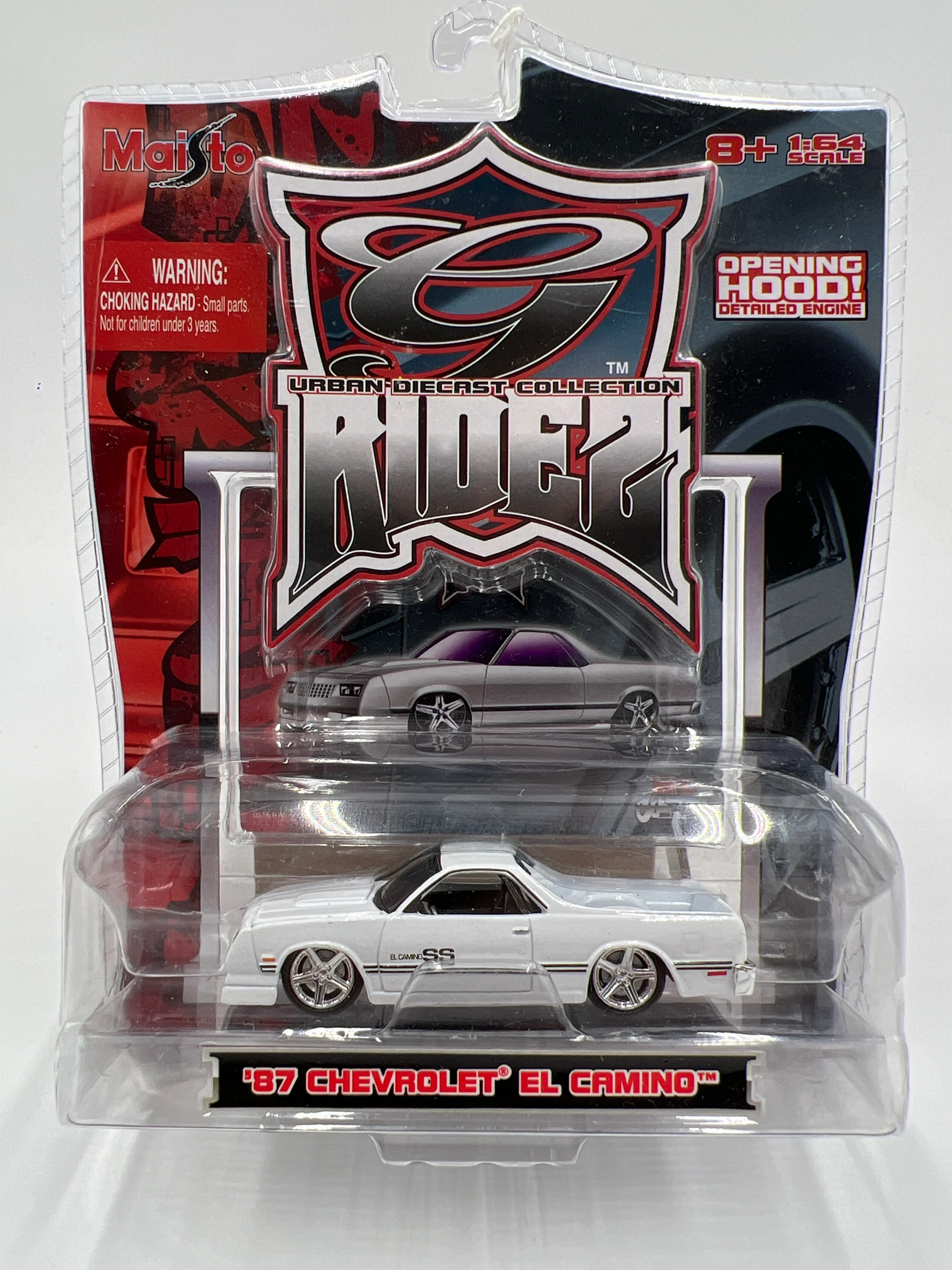 Maisto G Ridez 87 Chevrolet El Camino White - Image 2