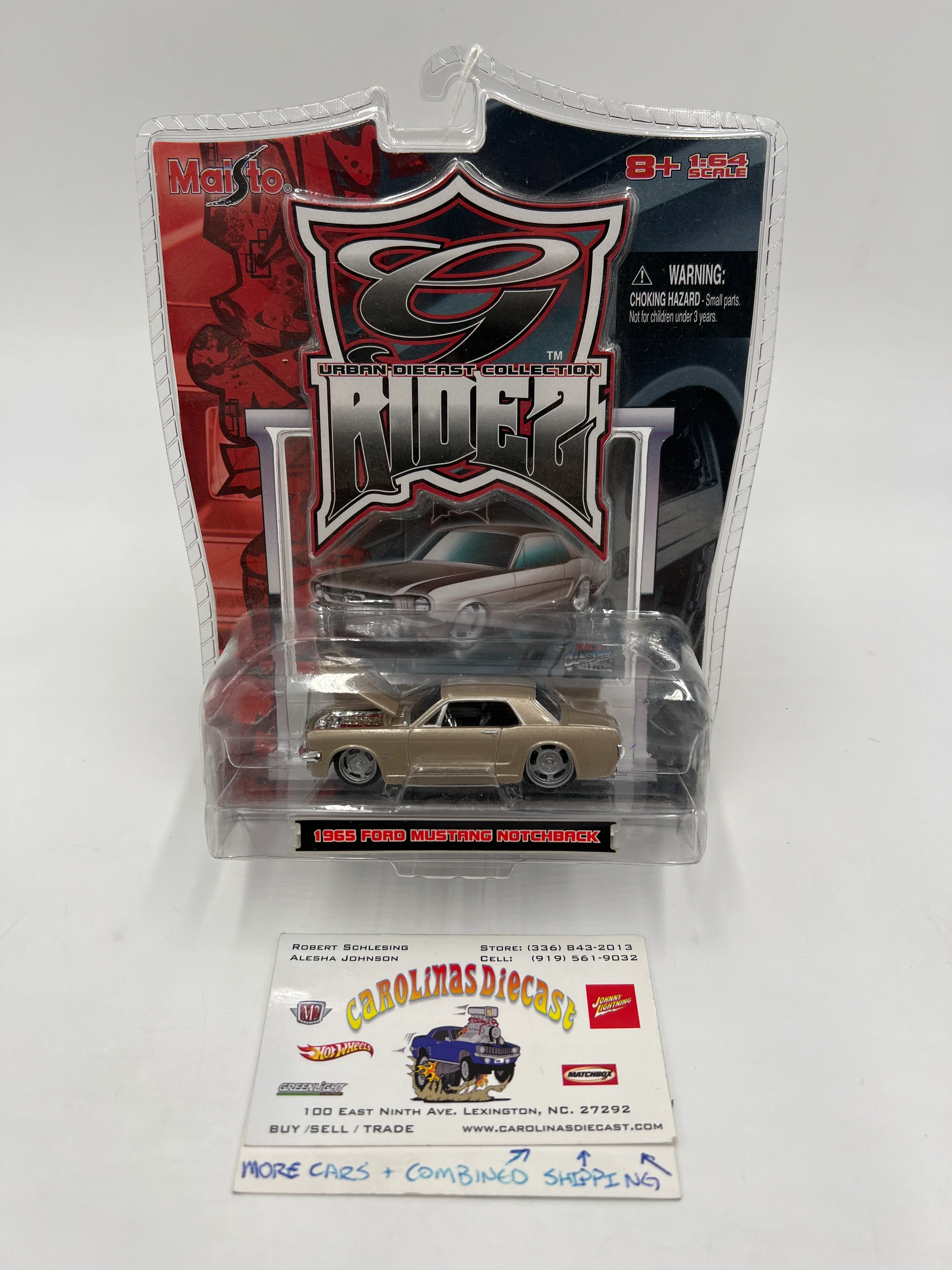 Maisto G Ridez 1965 Ford Mustang Notchback Gold 188i