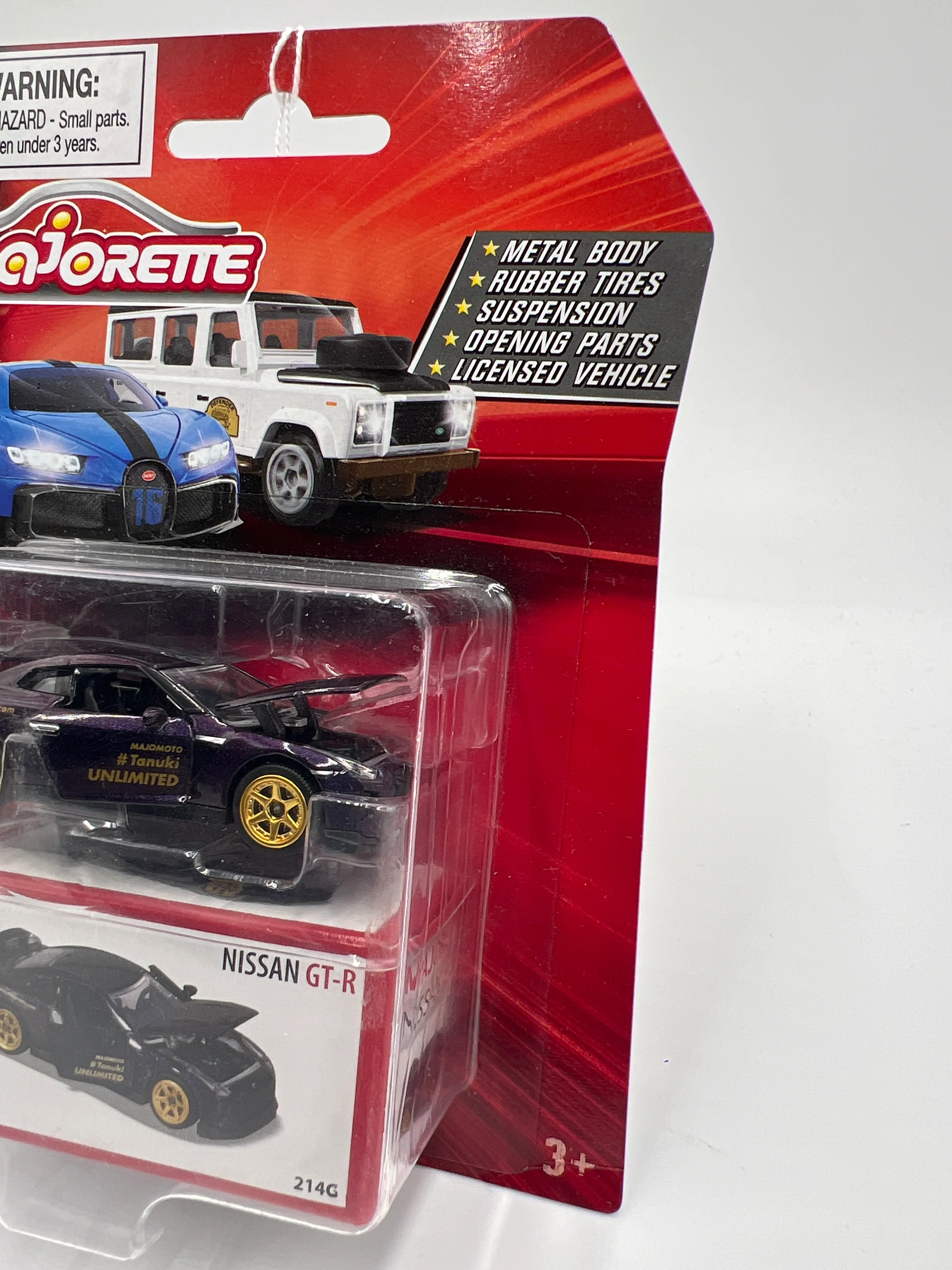 Majorette Deluxe Cars Nissan GT-R Purple 111F - Image 4