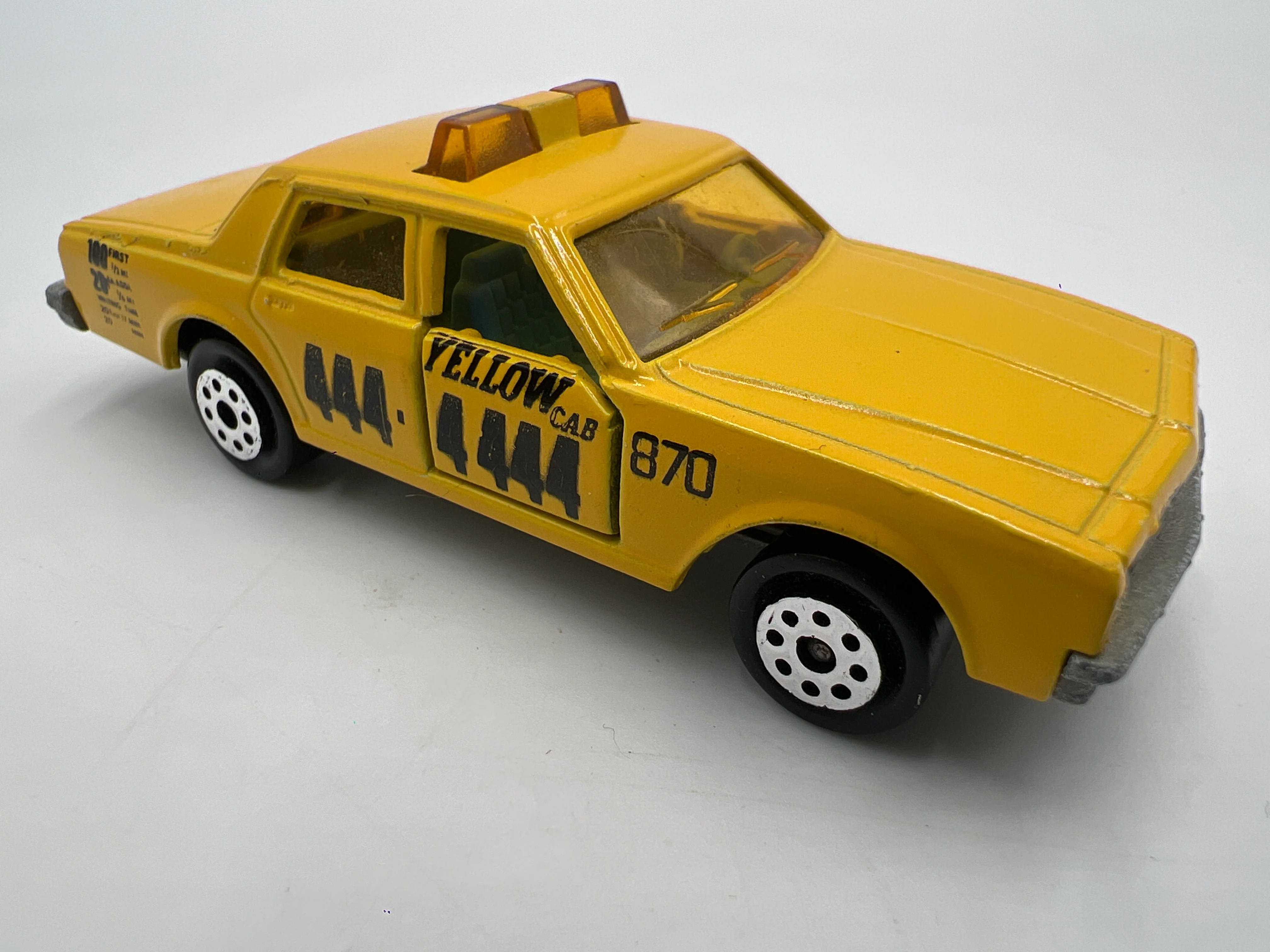 Majorette No. 240 Chevrolet Impala Taxi Yellow Loose - Image 2