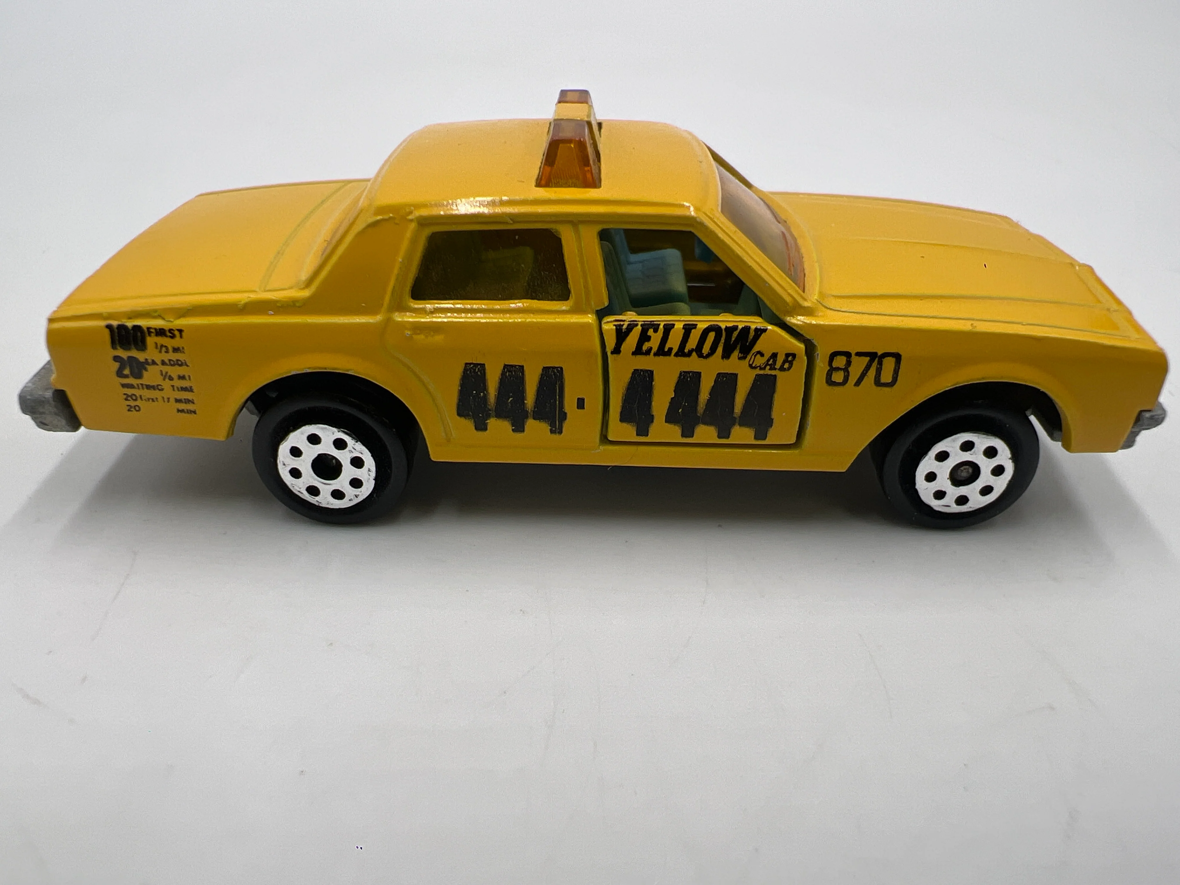 Majorette No. 240 Chevrolet Impala Taxi Yellow Loose - Image 4