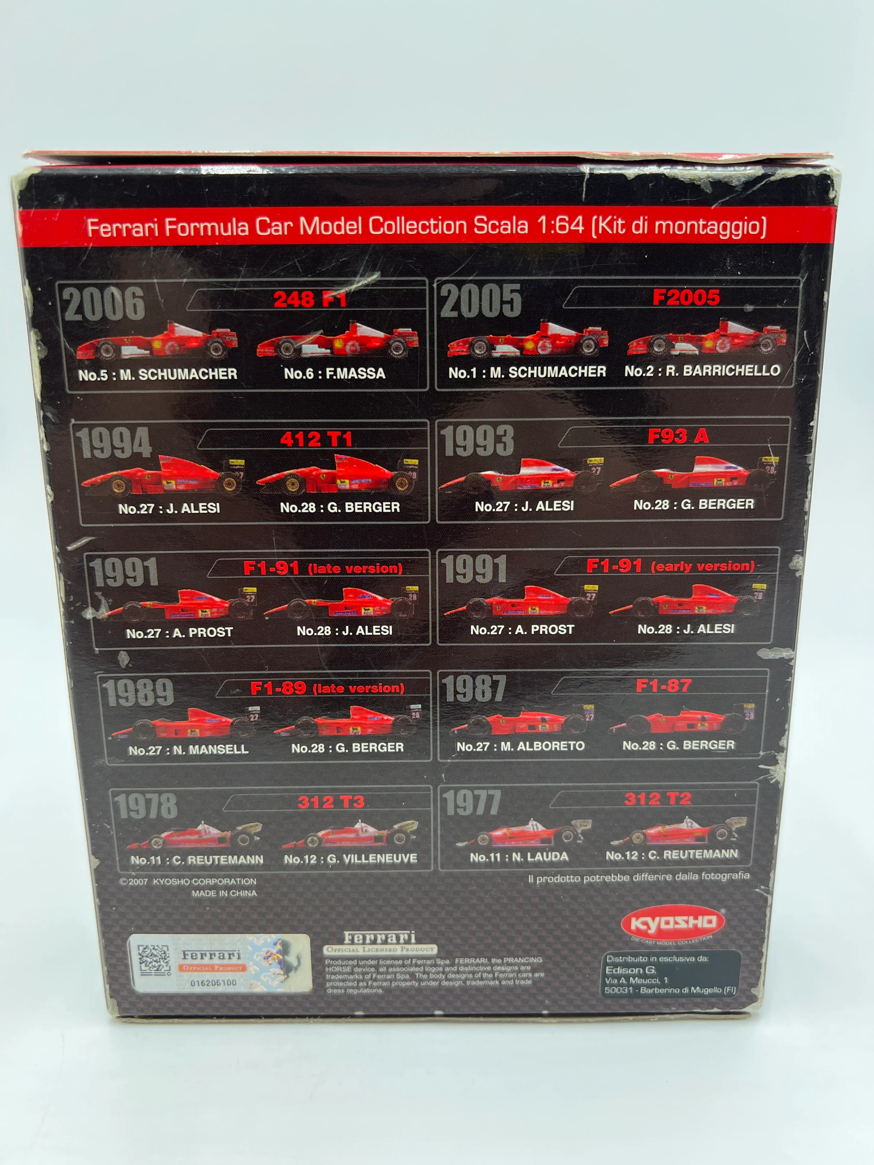 Kyosho 1/64 Ferrari Formula Car Model Collection Mystery Kit Sealed - Image 5