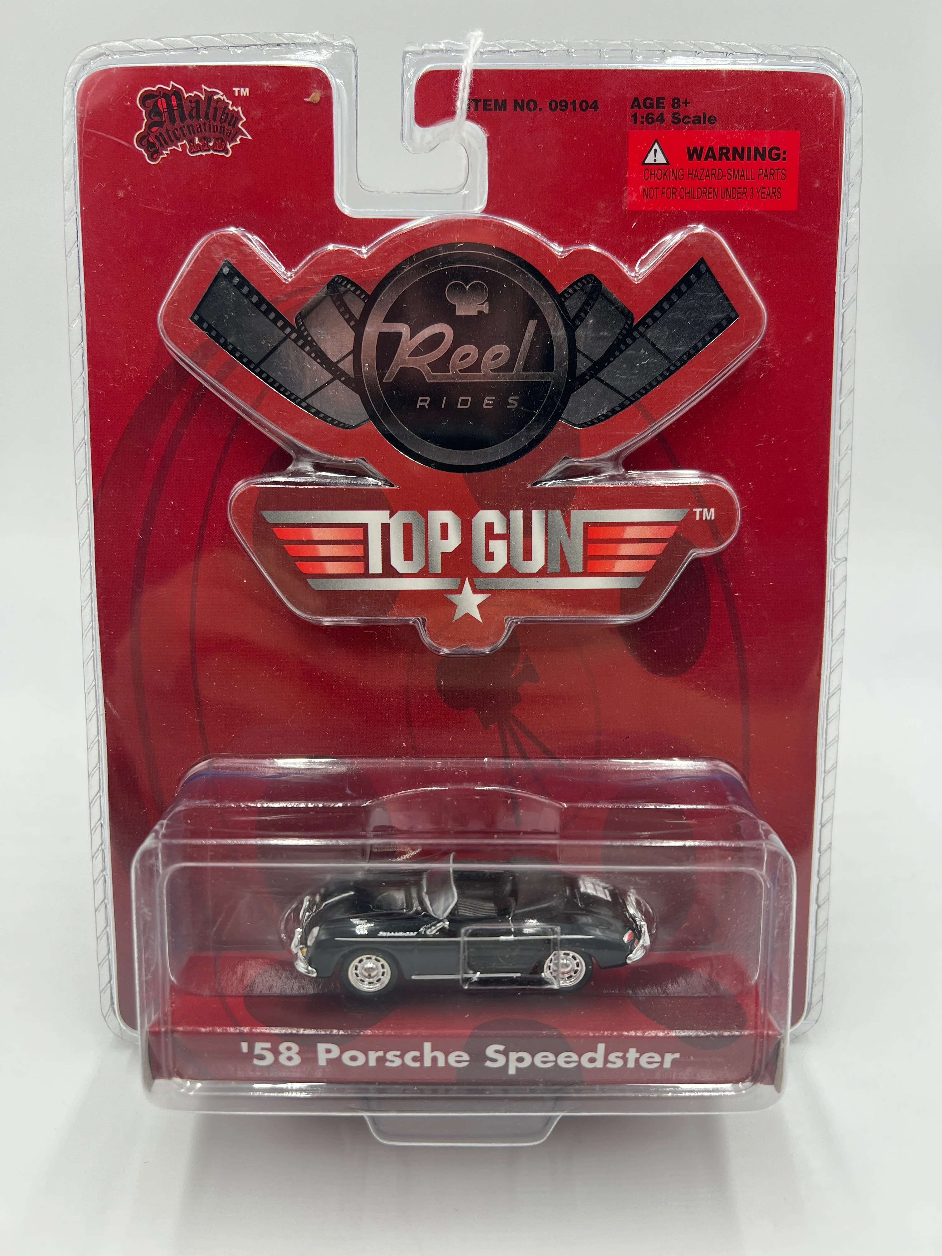 Malibu International Reel Rides Top Gun 56 Porsche Speedster Black SR - Image 2