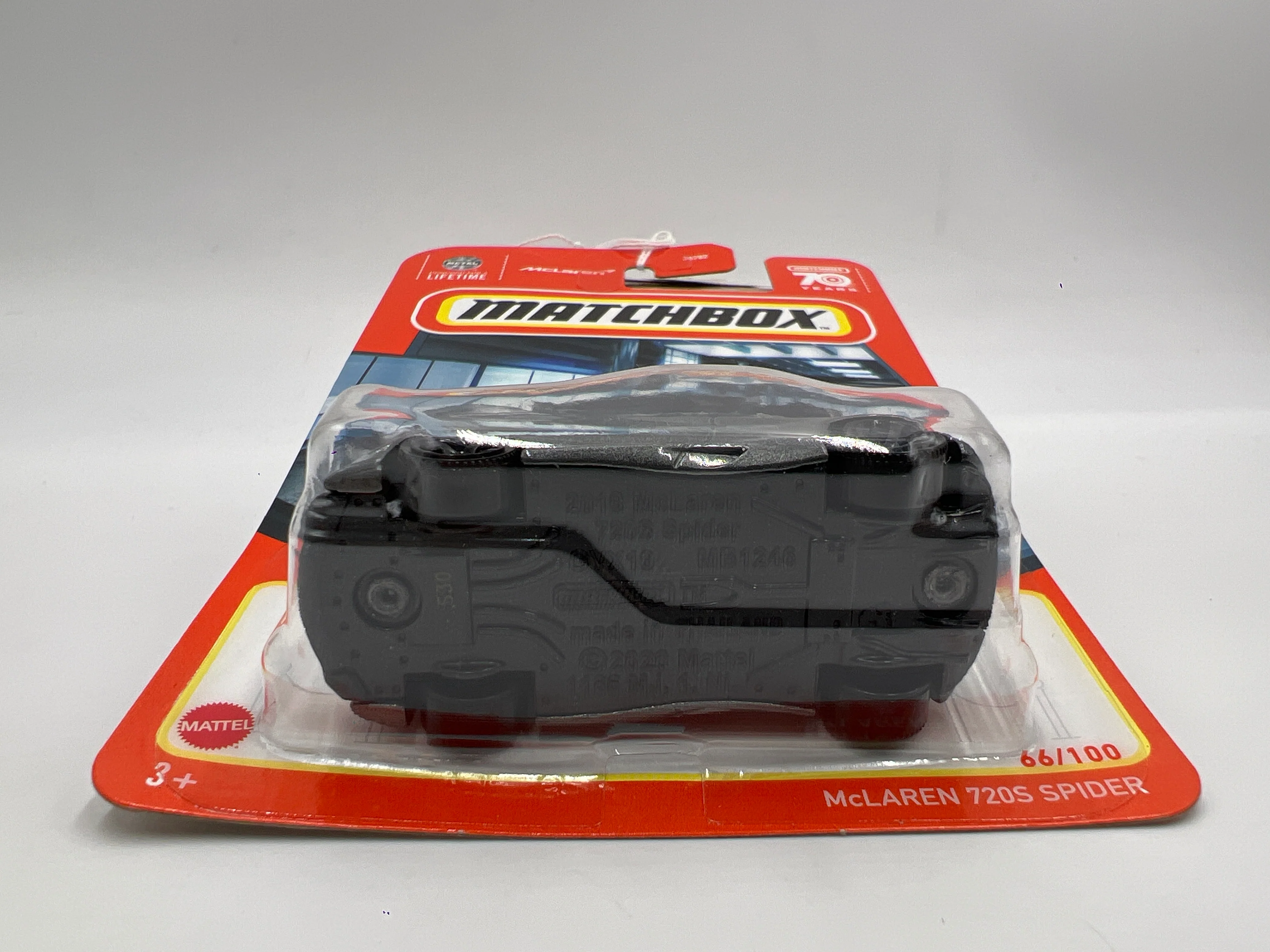 Matchbox #66 McLaren 720S Spider Gray 214H - Image 5