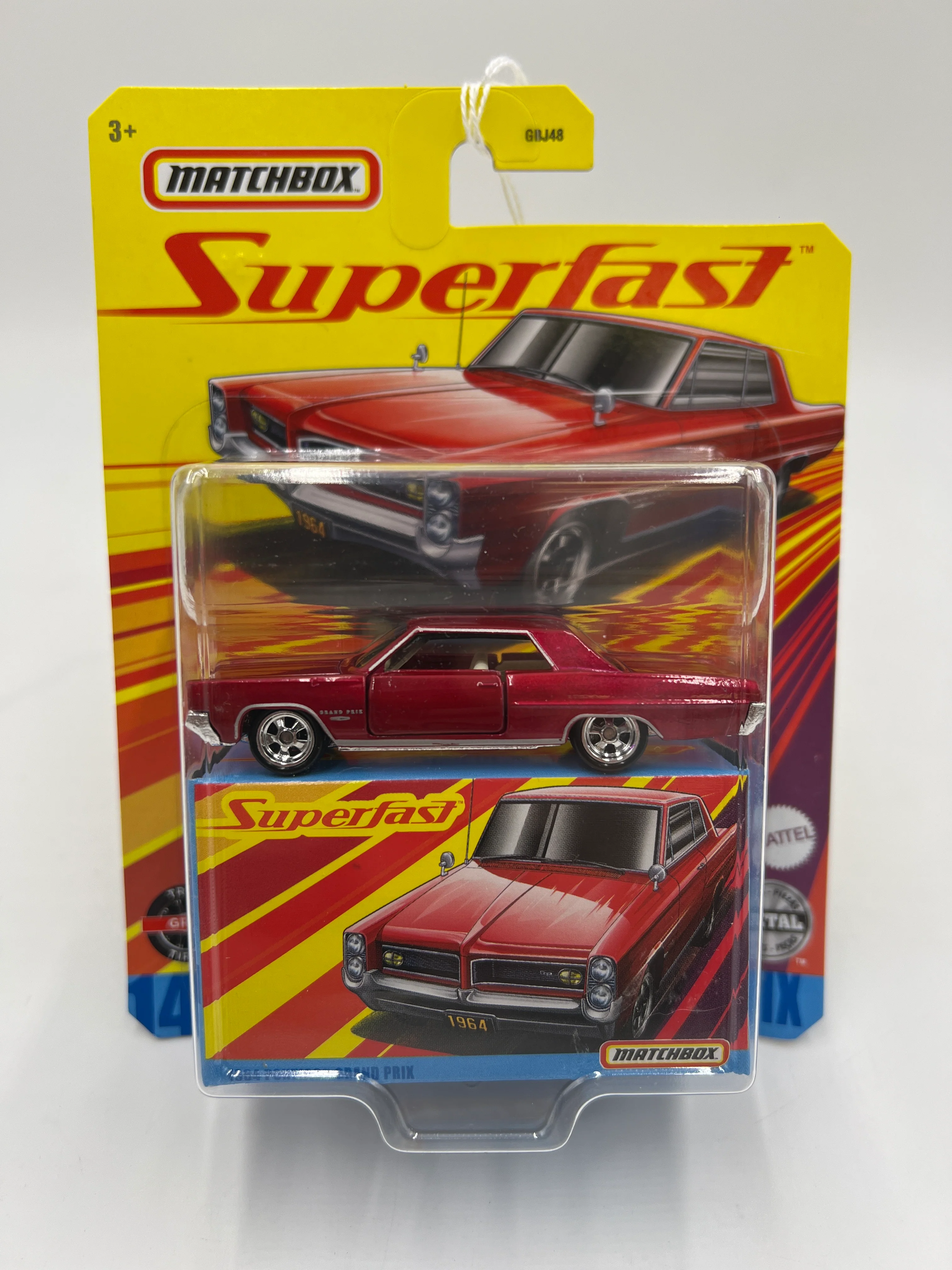 Matchbox Superfast #14 1964 Pontiac Grand Prix Red 172D - Image 2