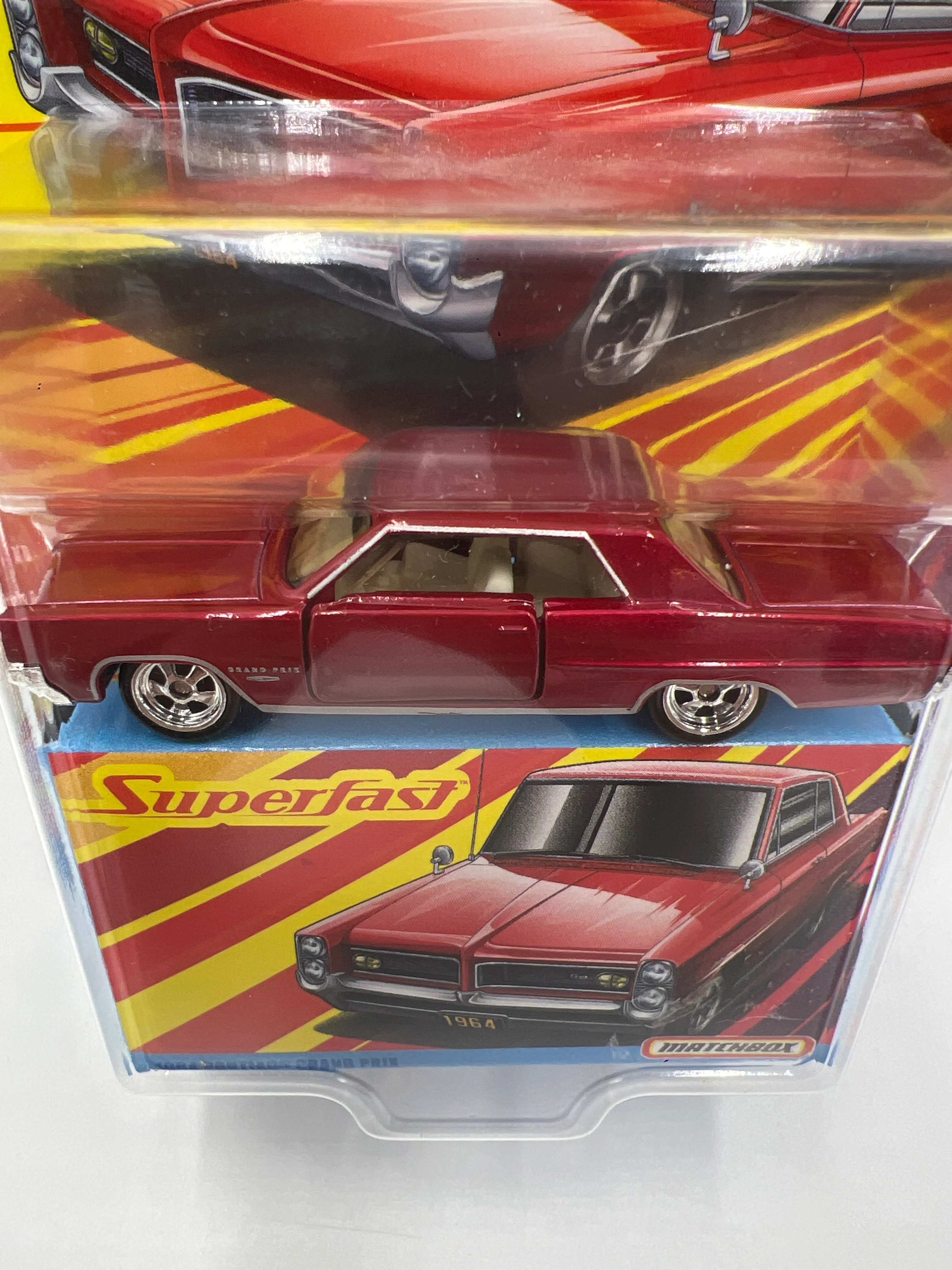 Matchbox Superfast #14 1964 Pontiac Grand Prix Red 172D - Image 3