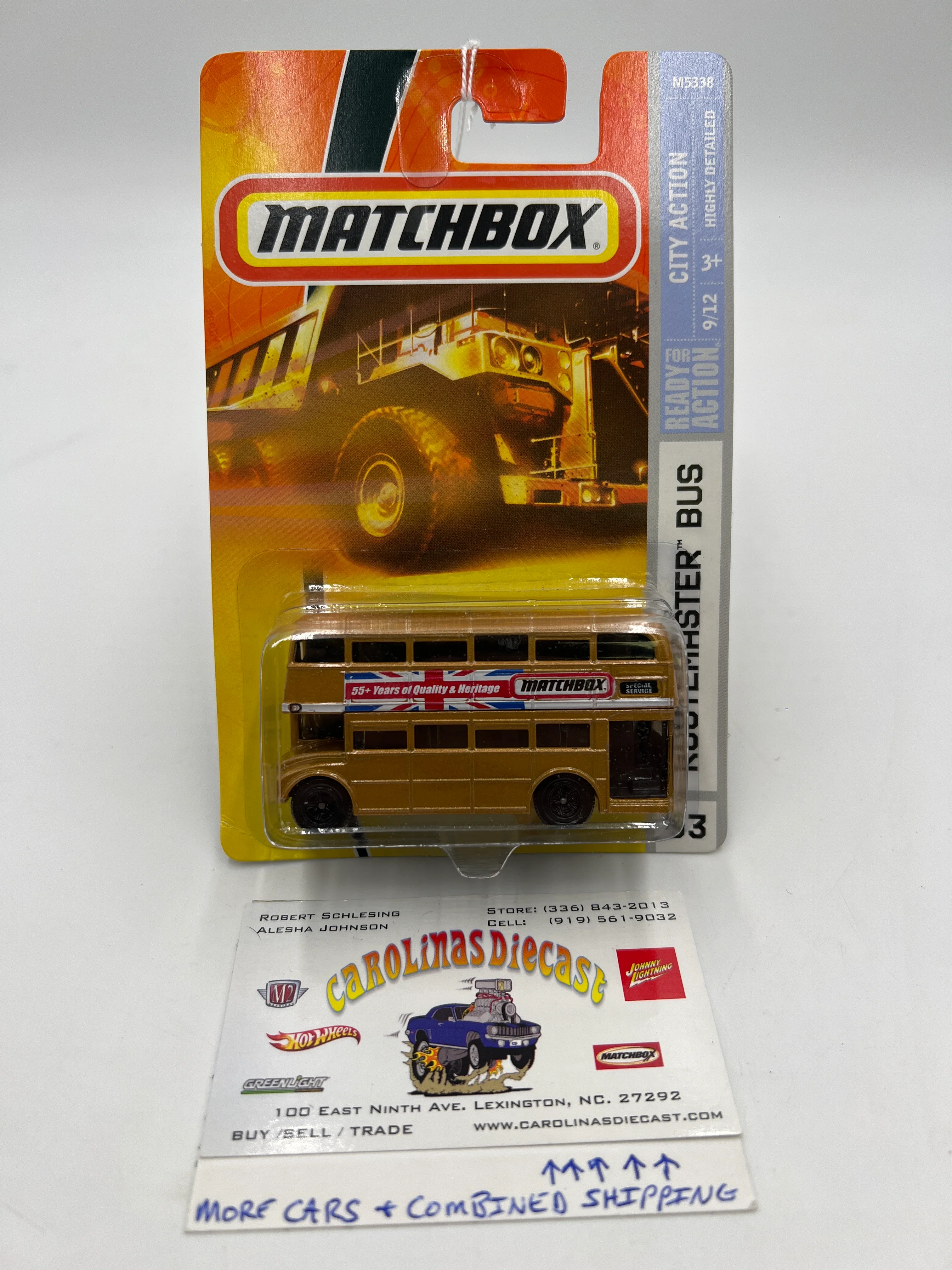 Matchbox #53 City Action Routemaster Bus (Vein BL Corner) 68G