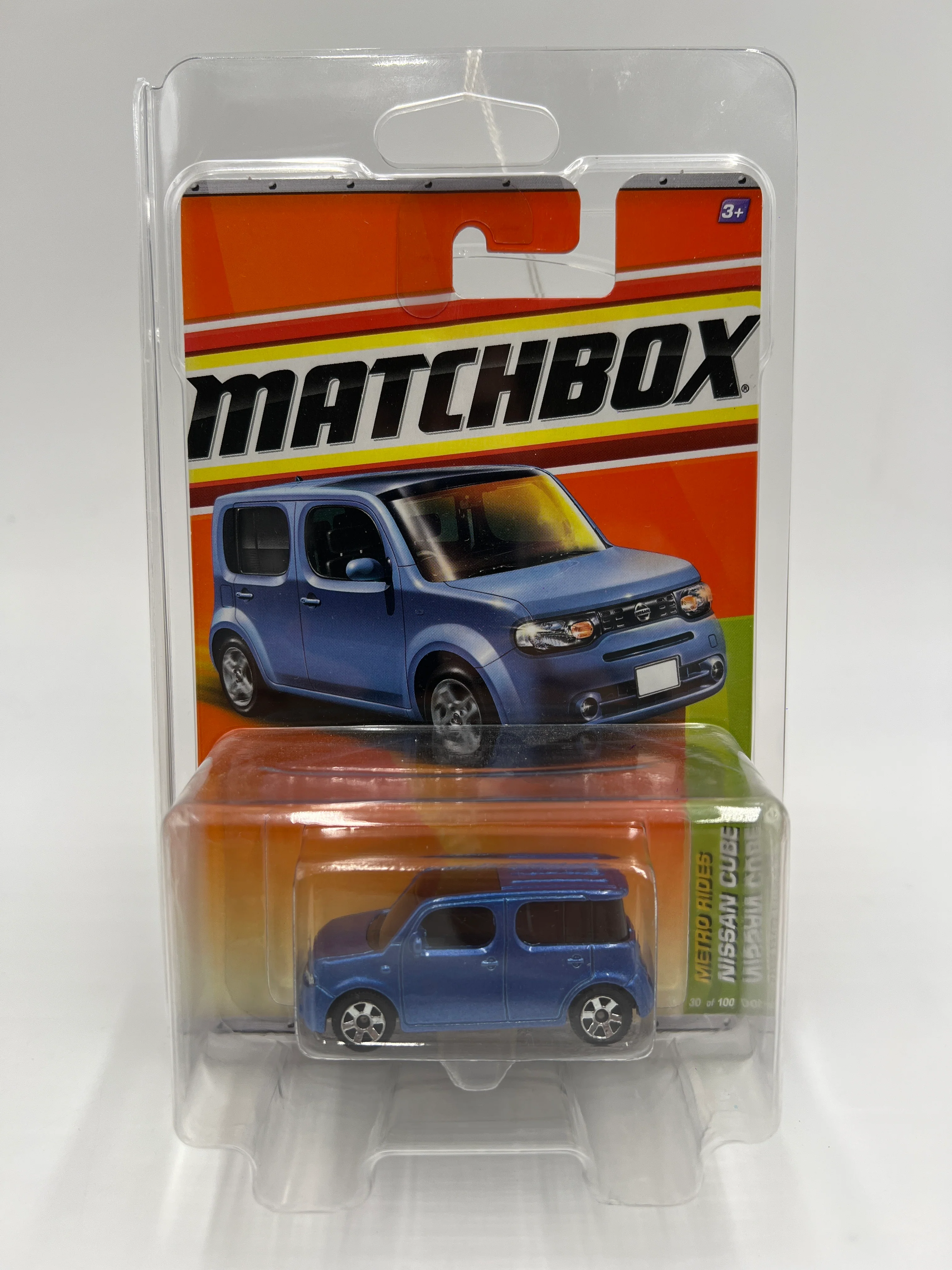Matchbox Metro Rides #30 Nissan Cube Blue W/Protector - Image 7