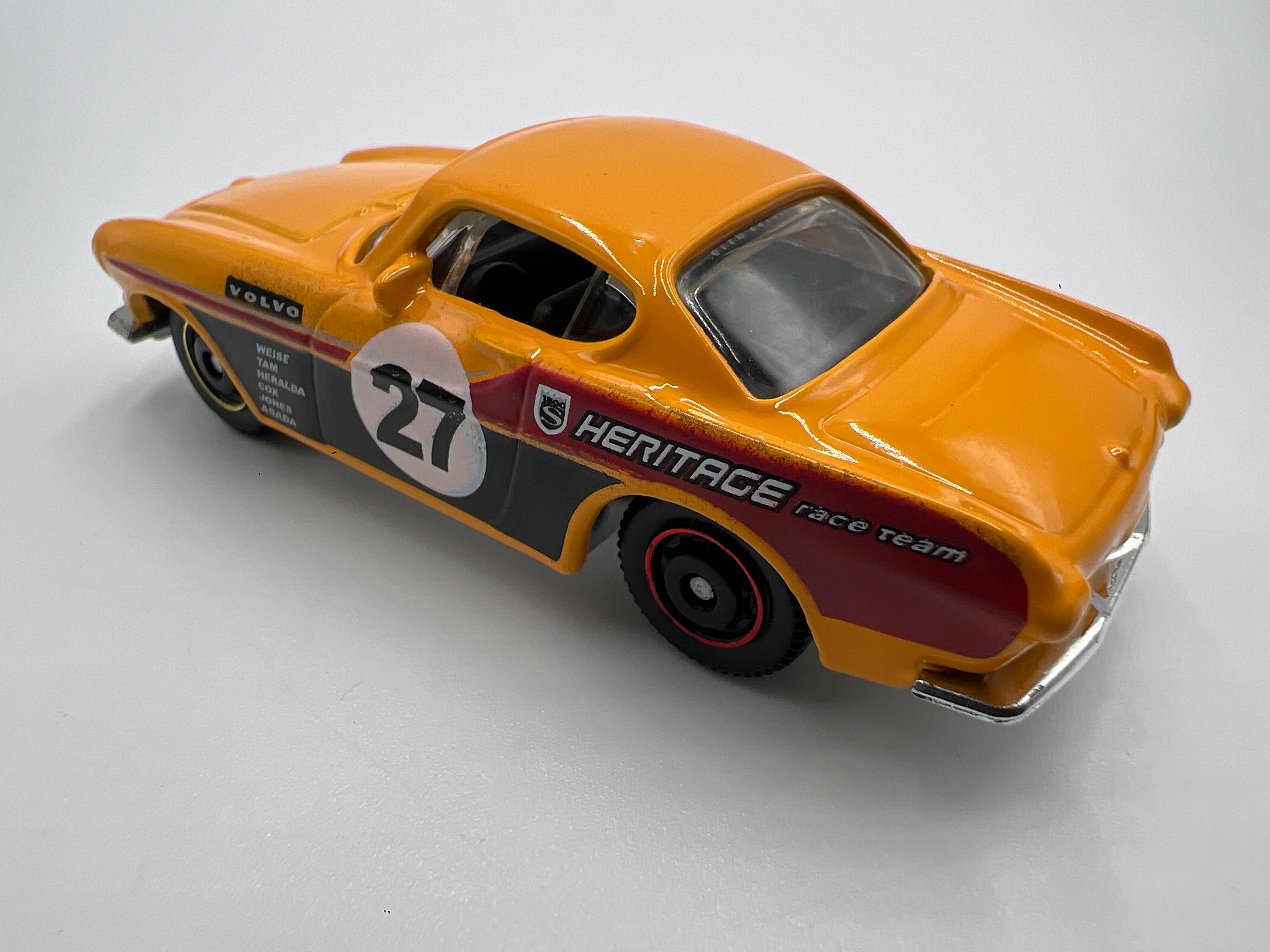 2010 Matchbox #17 Volvo P1800S 1969 Orange Loose - Image 3
