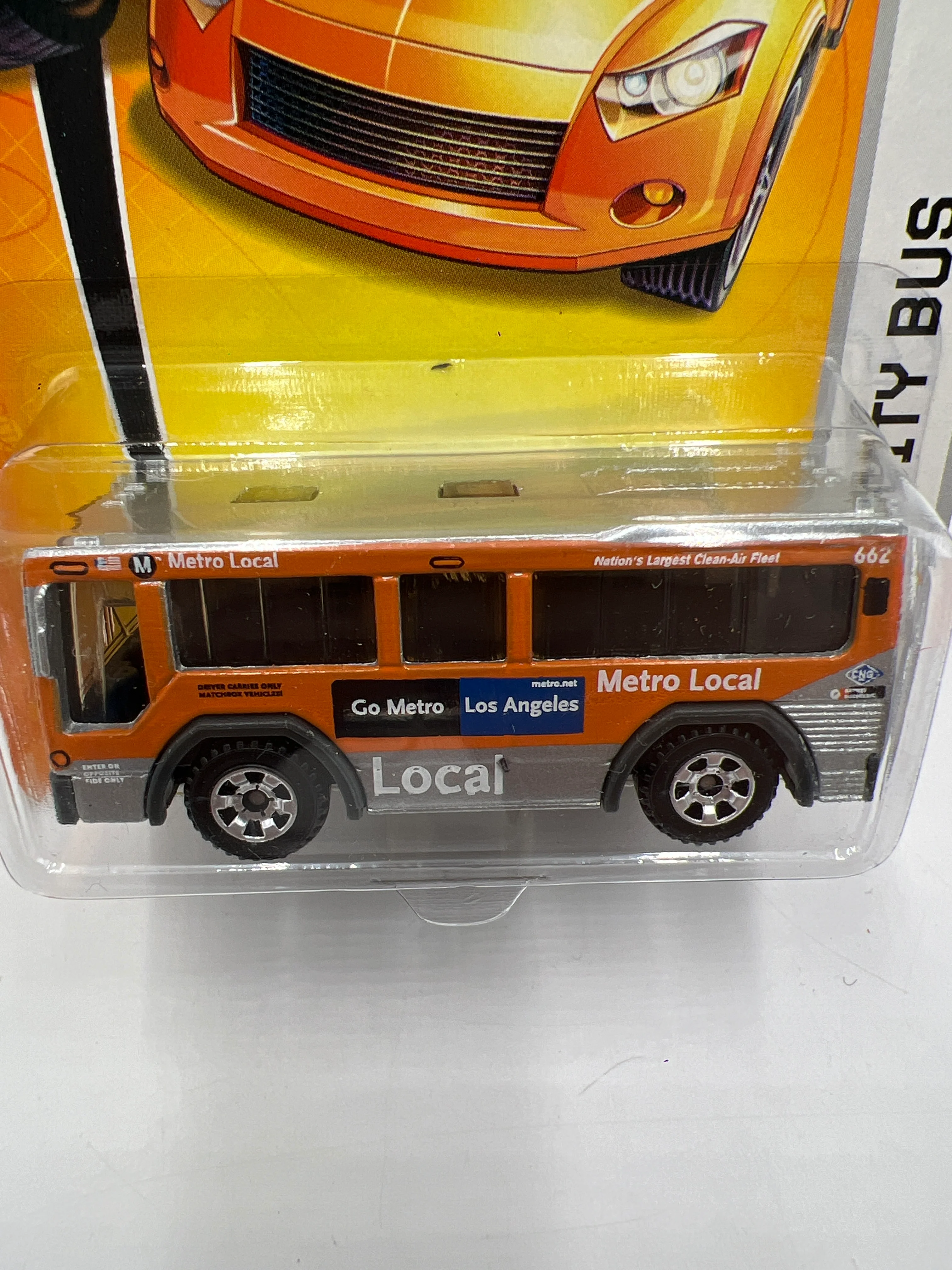 Matchbox #35 MBX Metal City Bus Orange 211D - Image 3