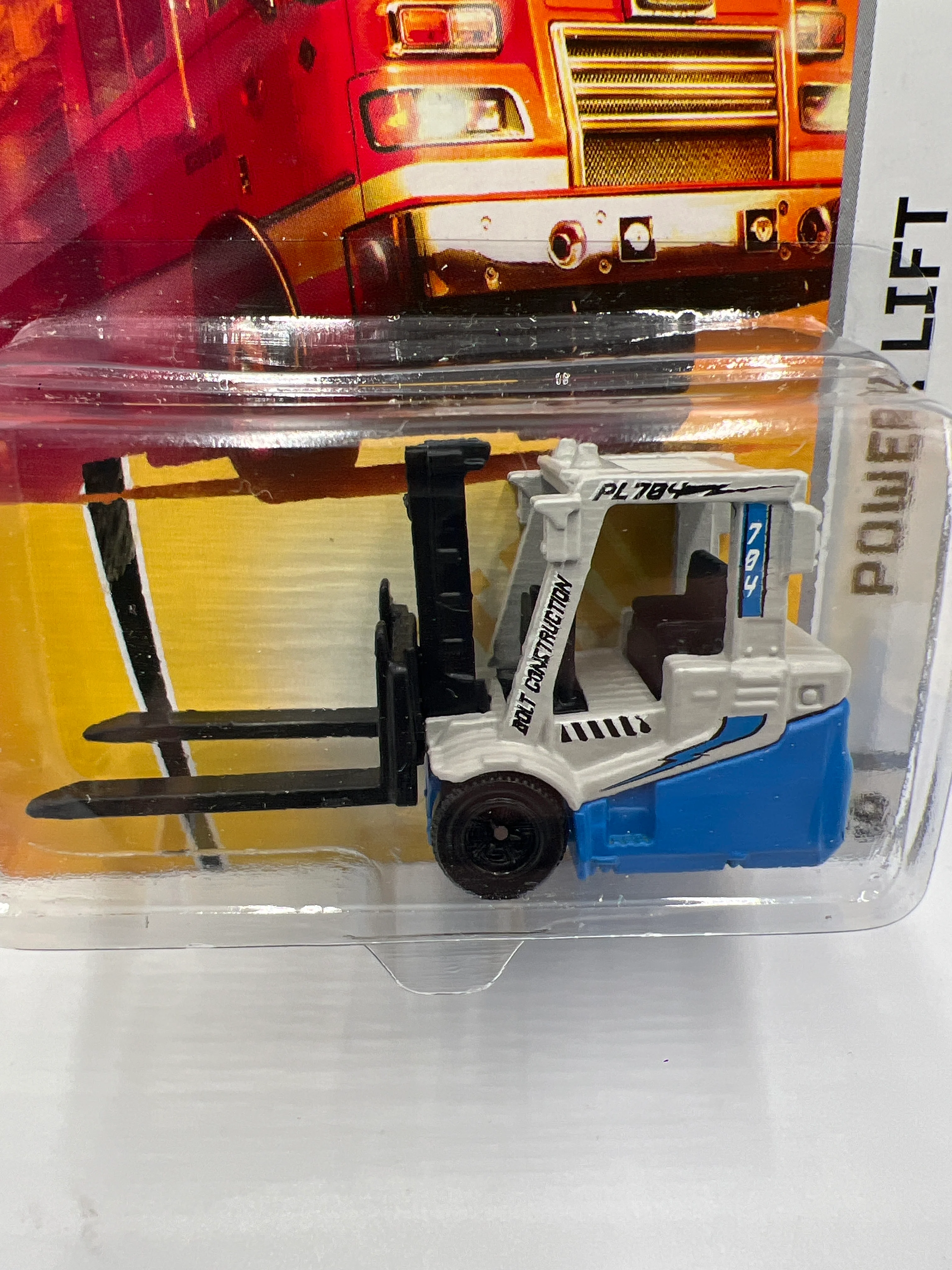 Matchbox #69 Highway Maintenance Power Lift Gray/Blue 206F - Image 3