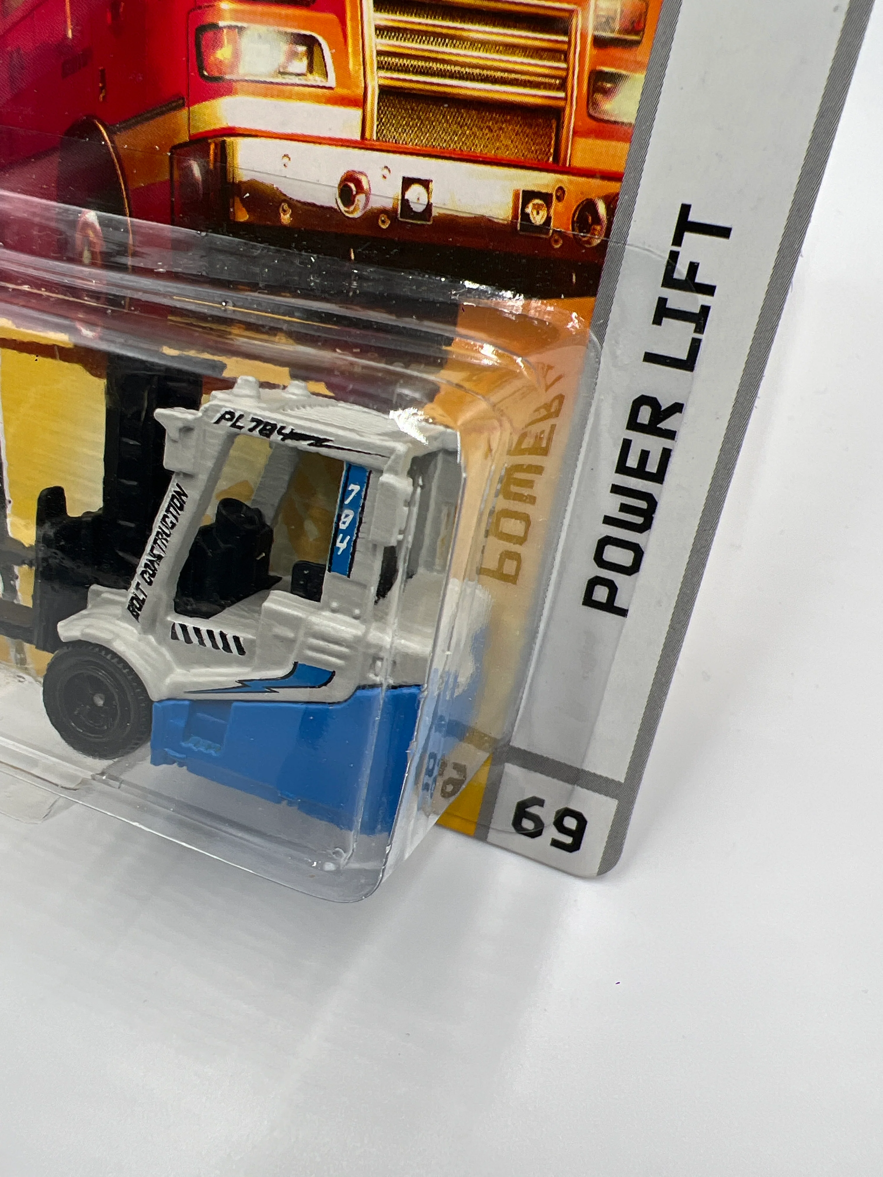 Matchbox #69 Highway Maintenance Power Lift Gray/Blue 206F - Image 4