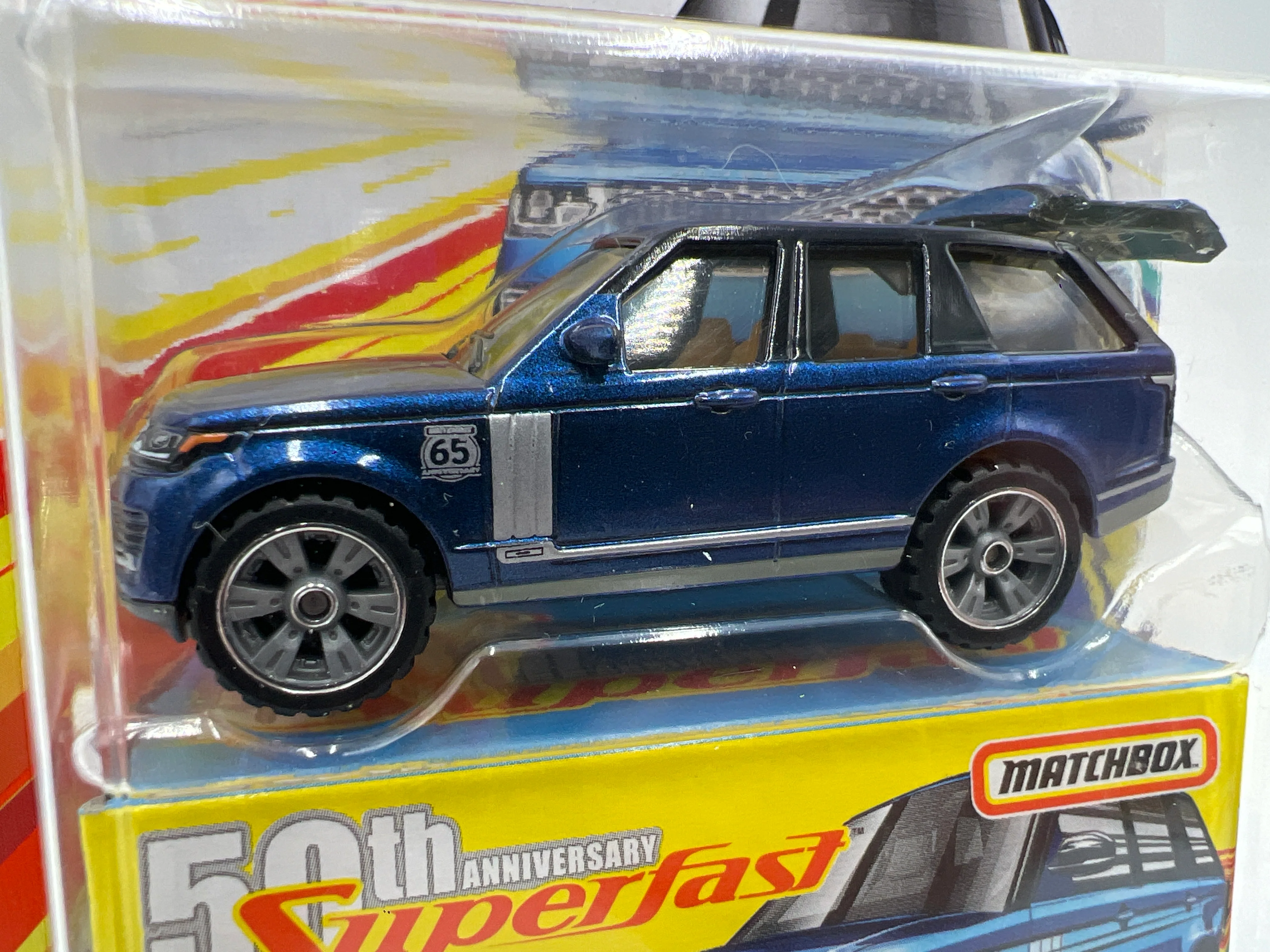 Matchbox 50th Anniversary Superfast #4 18 Range Rover LWB Blue 173C - Image 3