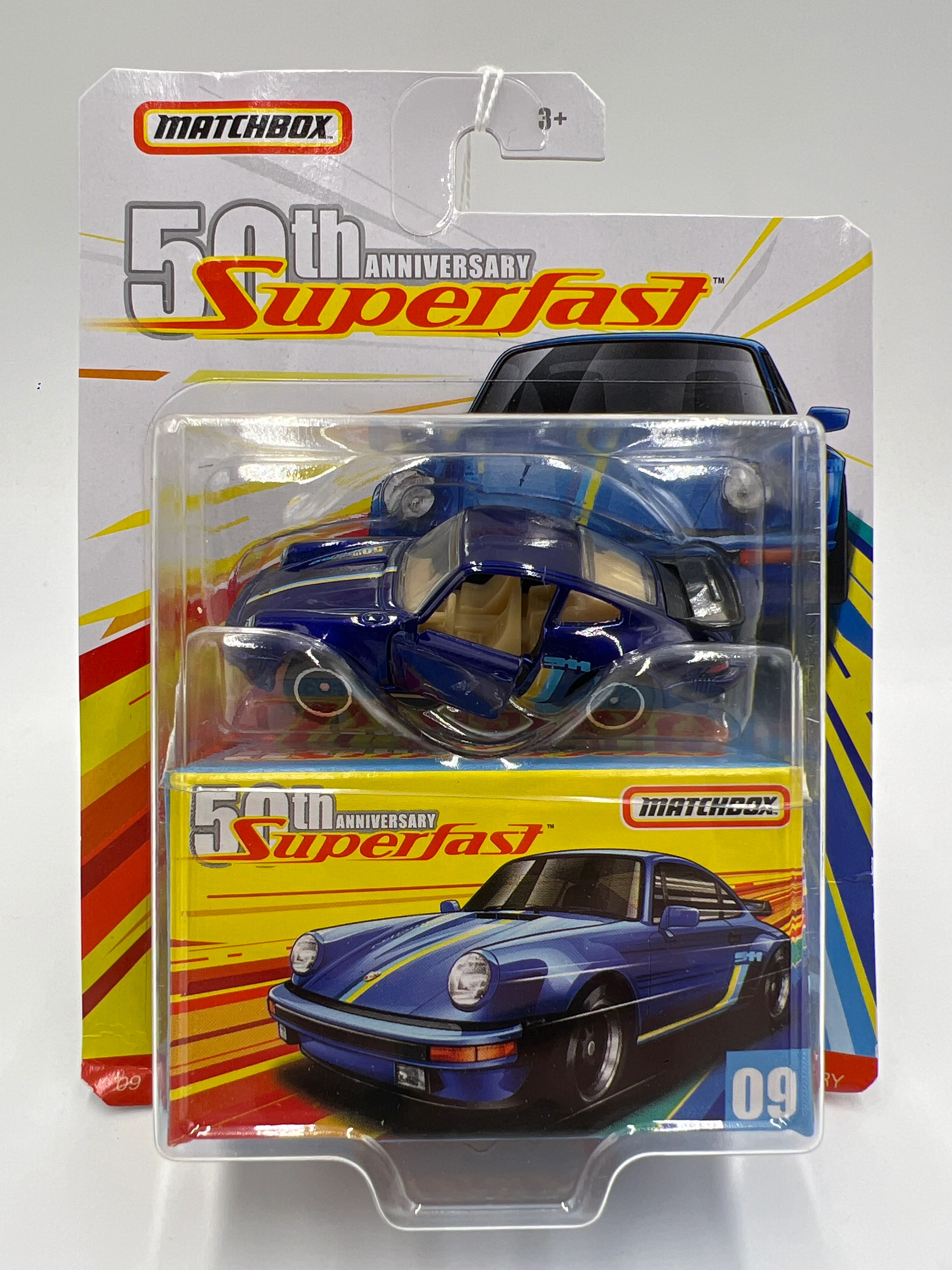 Matchbox 50th Anniversary Superfast #9 80 Porsche 911 Turbo Blue 172D - Image 2