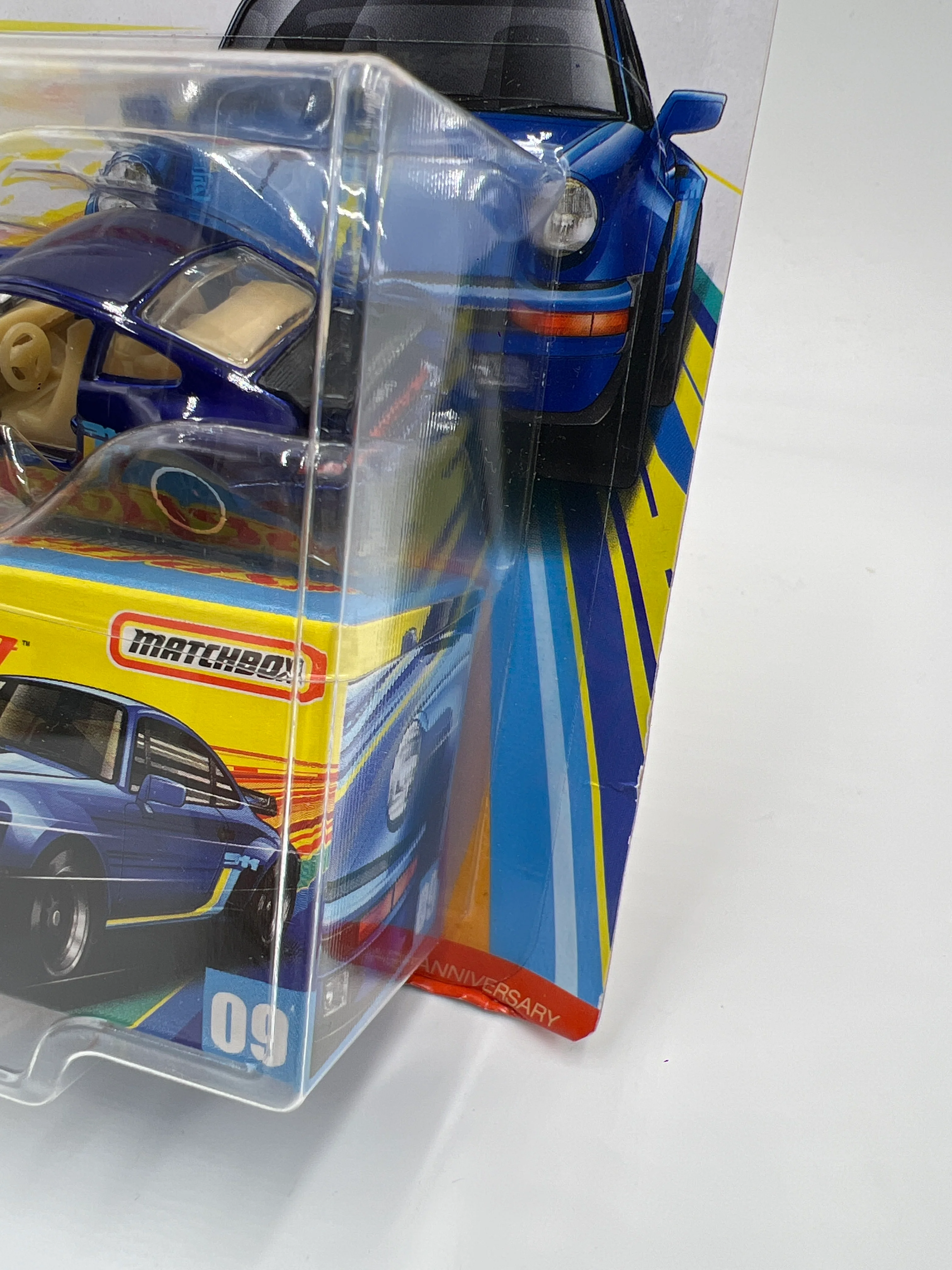 Matchbox 50th Anniversary Superfast #9 80 Porsche 911 Turbo Blue 172D - Image 4