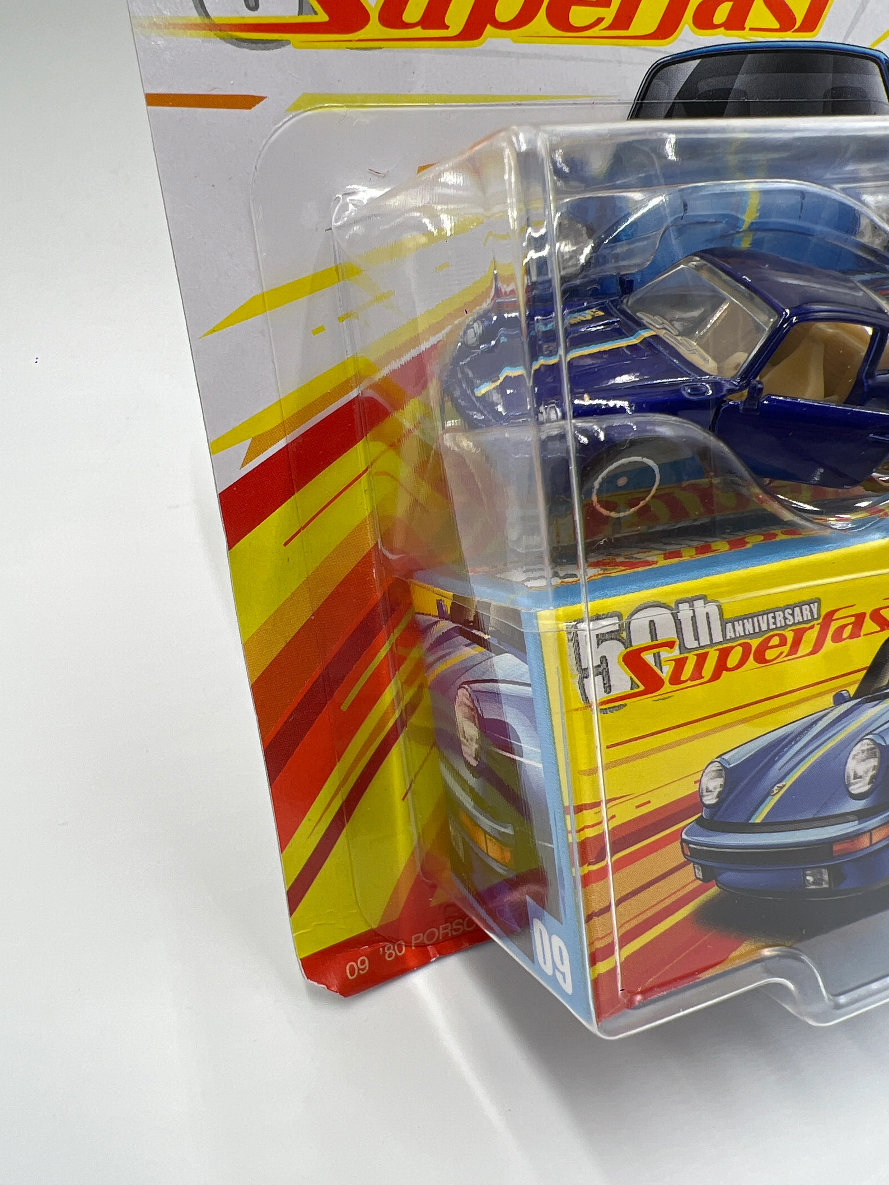 Matchbox 50th Anniversary Superfast #9 80 Porsche 911 Turbo Blue 172D - Image 5