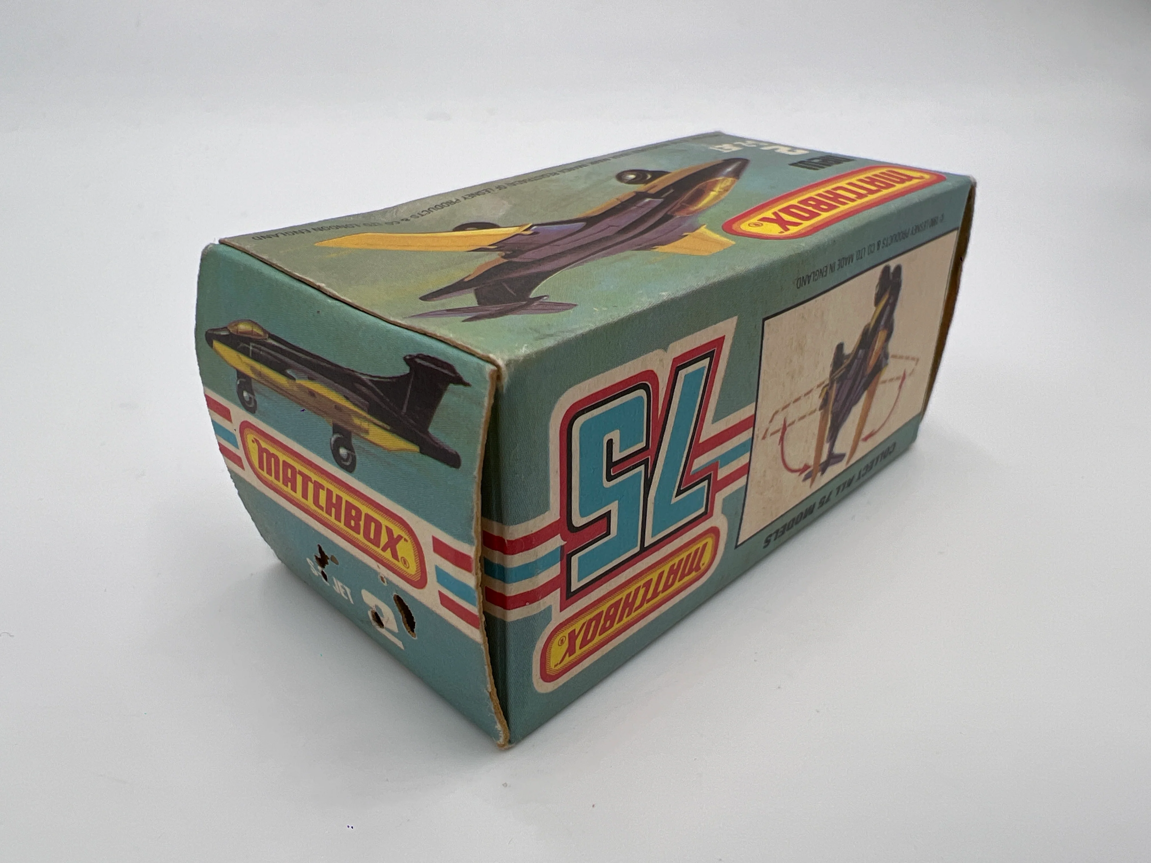 Matchbox 75 #2 S-2 Jet W/Box Blue/White - Image 6