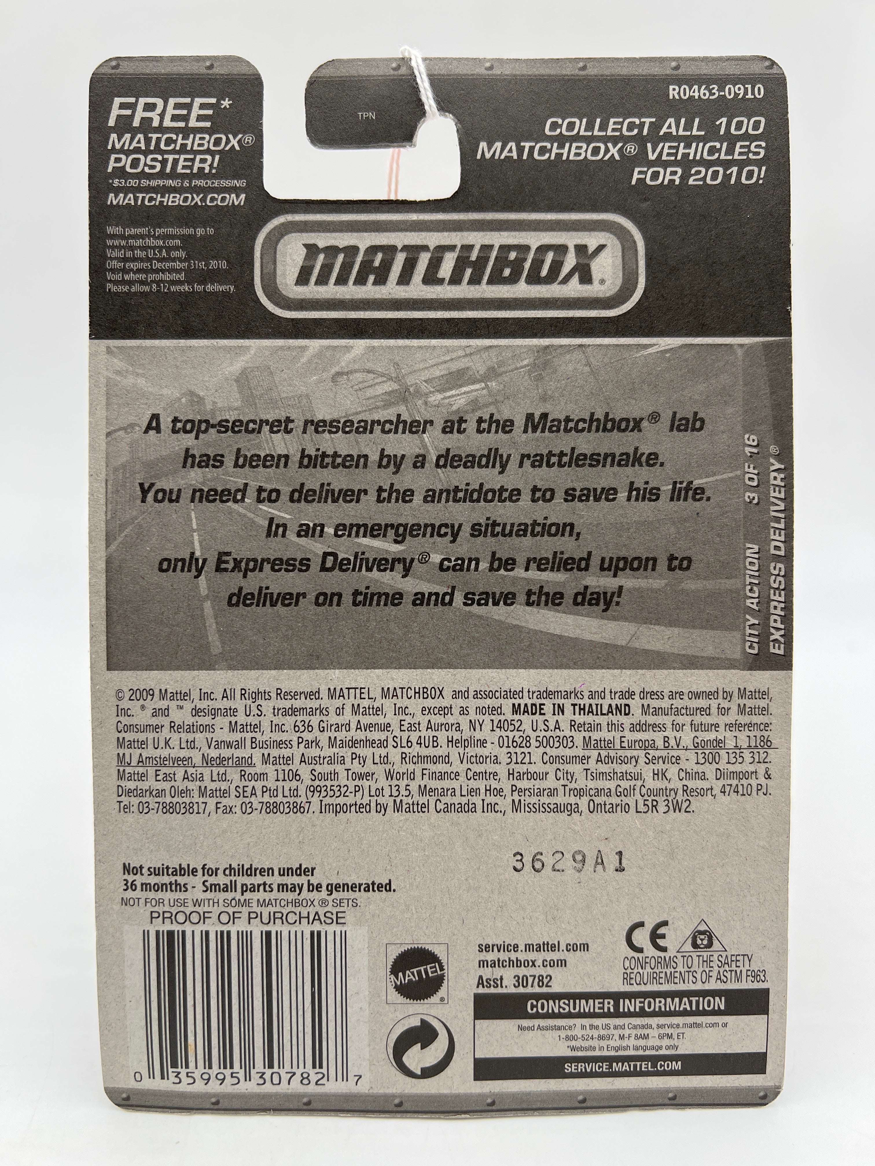 Matchbox City Action #60 Express Delivery White 210G - Image 7