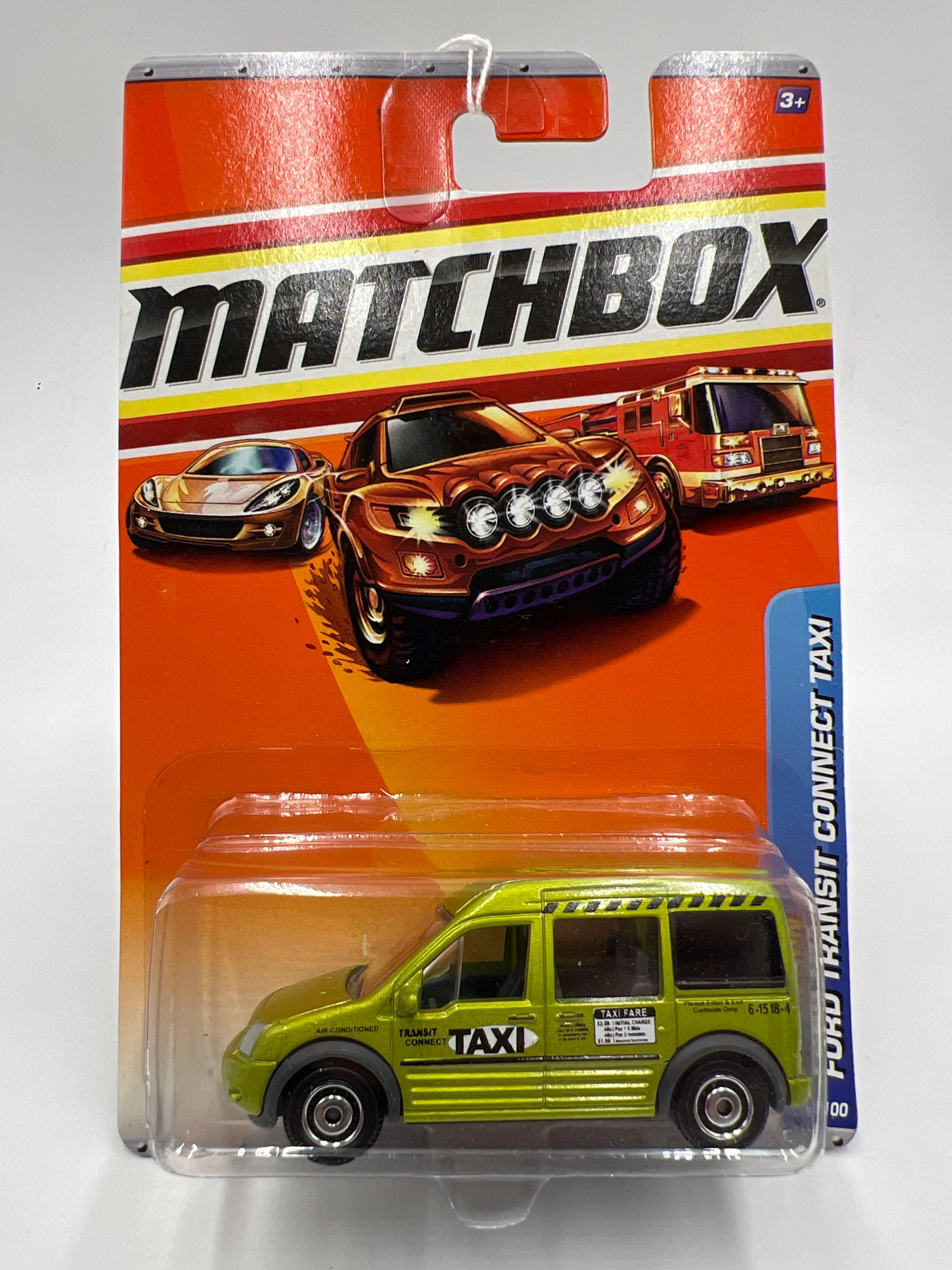 Matchbox City Action #59 Ford Transit Connect Taxi Green 216N - Image 2