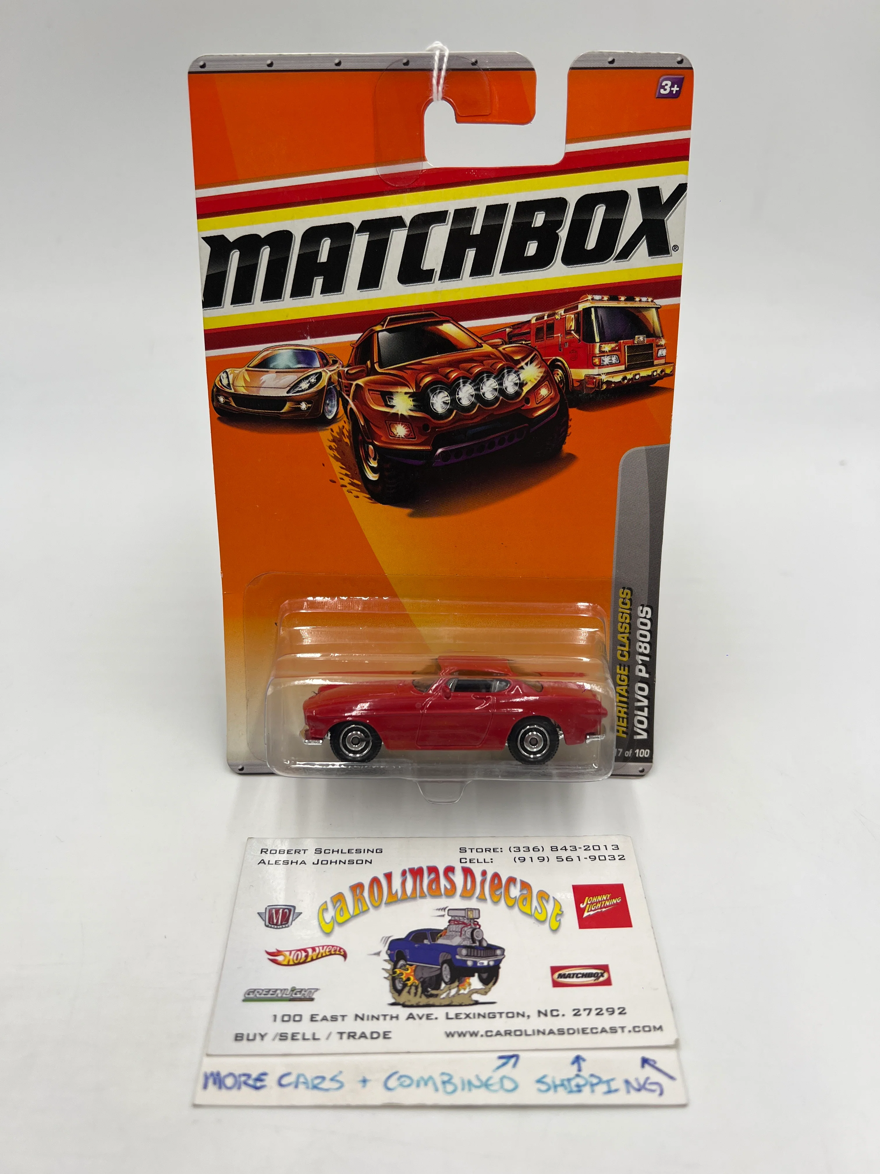 Matchbox Heritage Classics #17 Volvo P1800S Red 216N