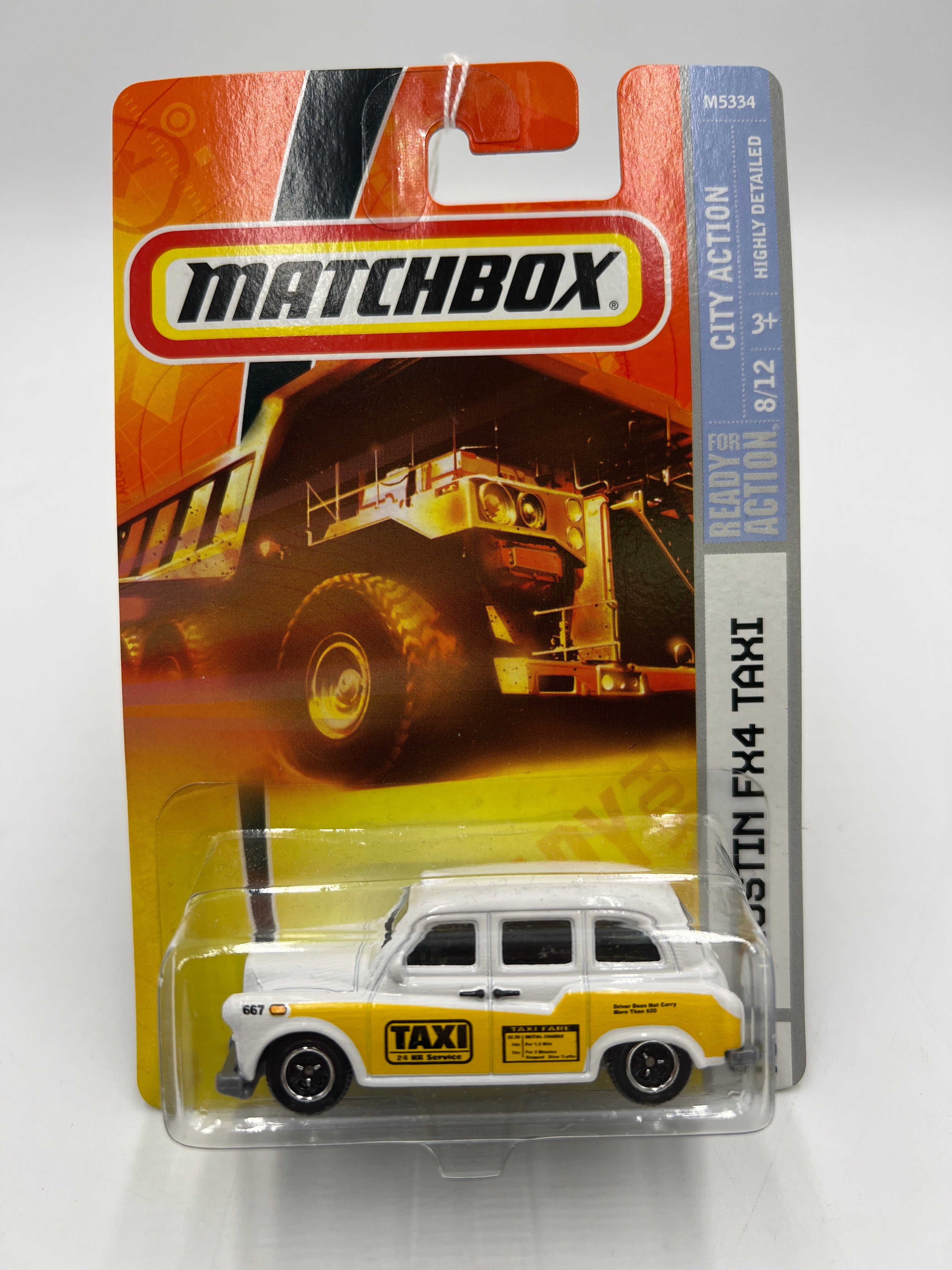 Matchbox City Action Austin FX4 Taxi White #52 67E - Image 2