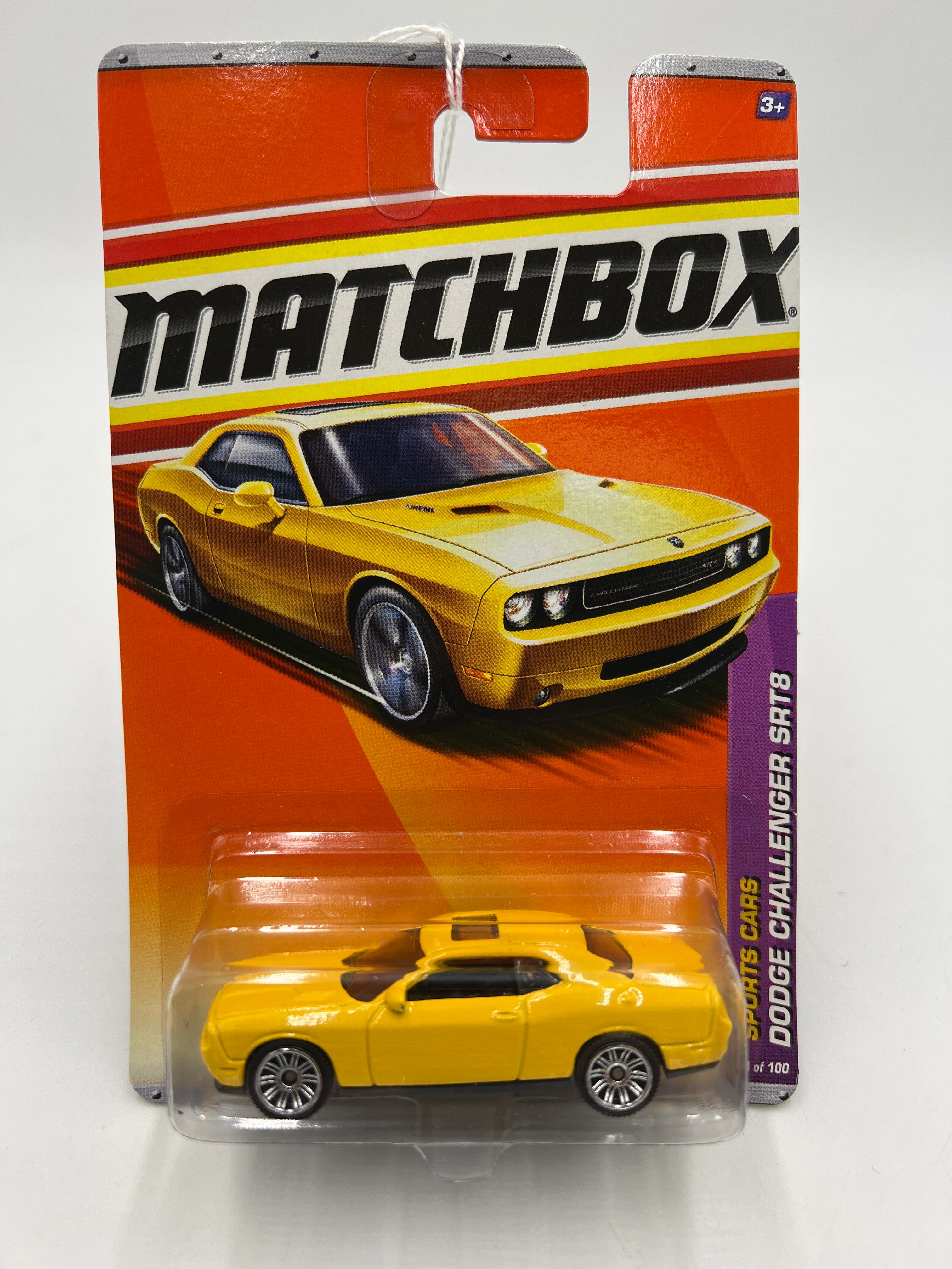 Matchbox #4 2011 Sports Cars Dodge Challenger SRT8 Yellow 50E - Image 2